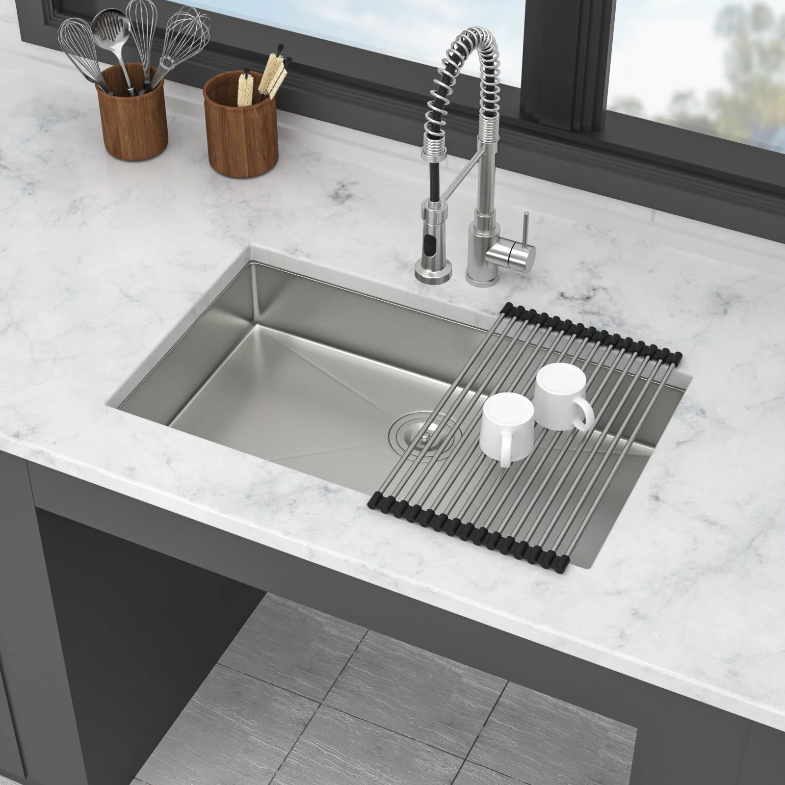 Undermount Sink, Low Depth Single Bowl - Image 7
