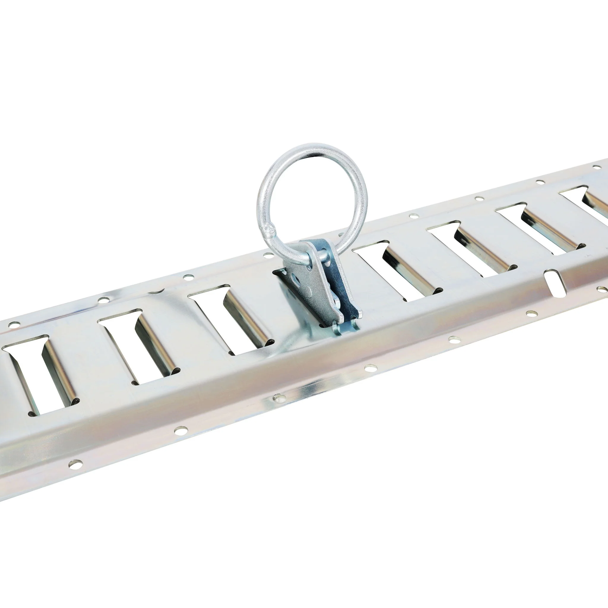 Universal E Track Tie-Down Rail Kit For Trucks, Vans, Garages - Silver - Image 8