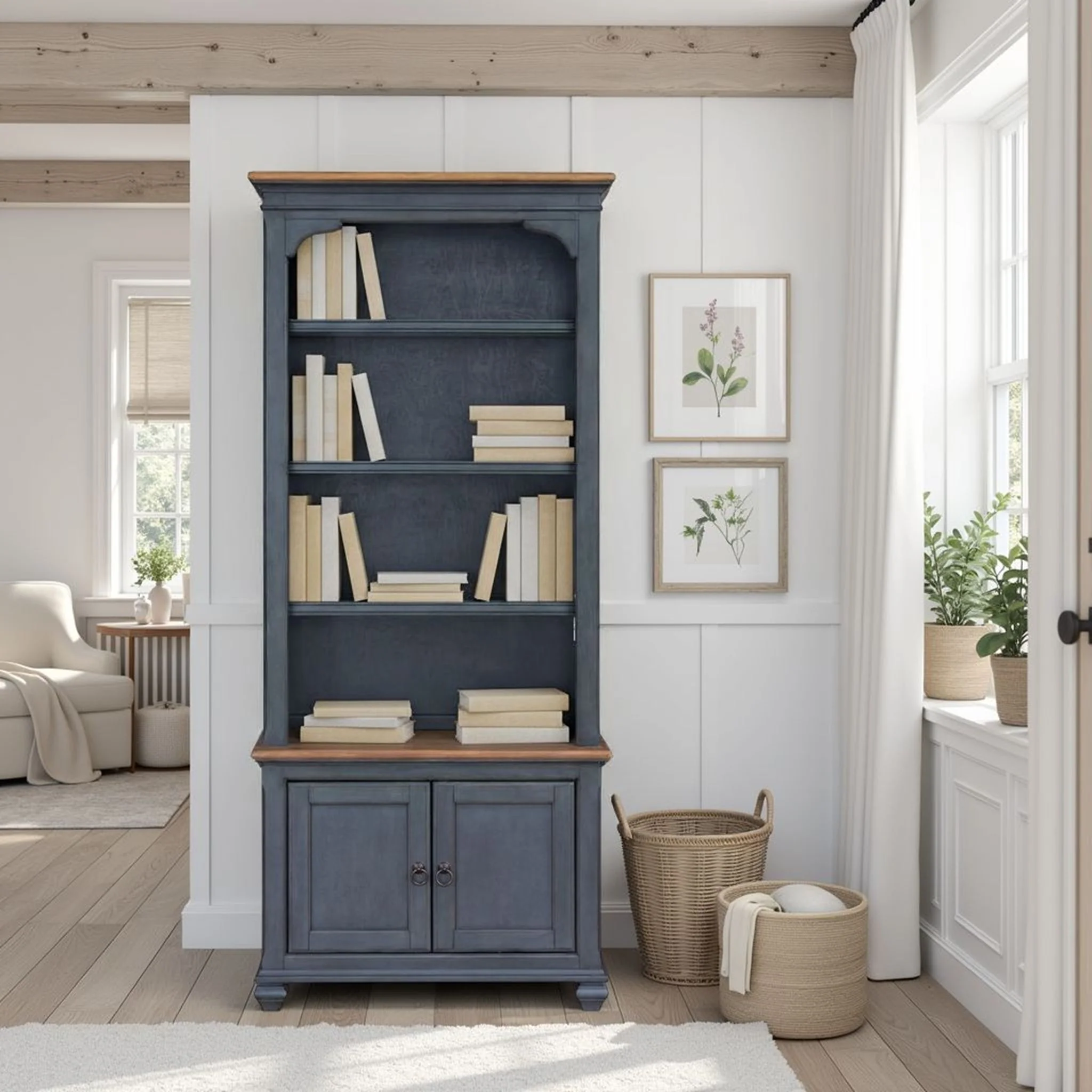 Universal Pier Bookcase - Blue - Image 2