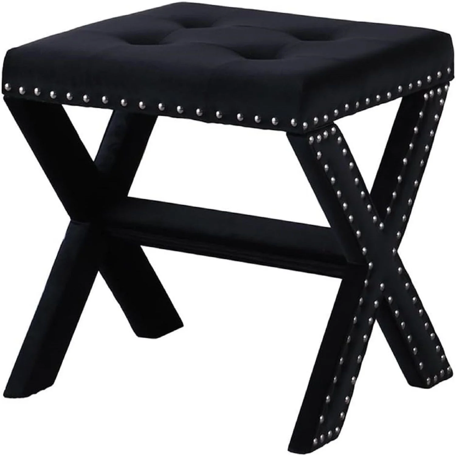 Upholstered Accent Bench With Nailhead Trim - Image 3