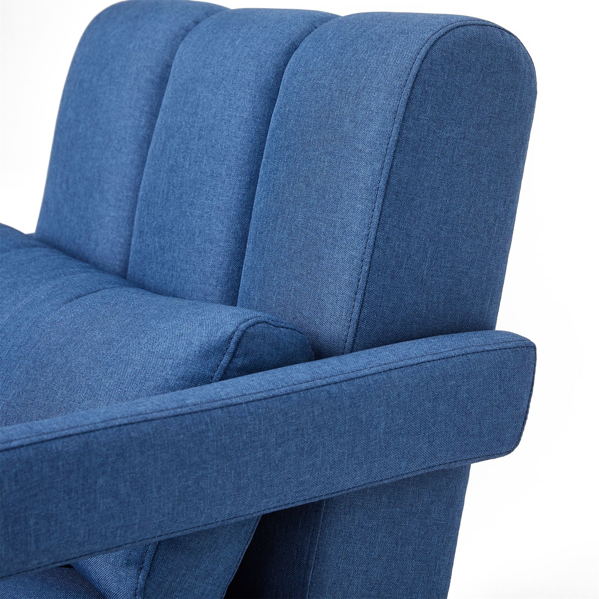 Upholstered Accent Chair With Pillow, Designed For Living Room - Navy Blue - Image 7