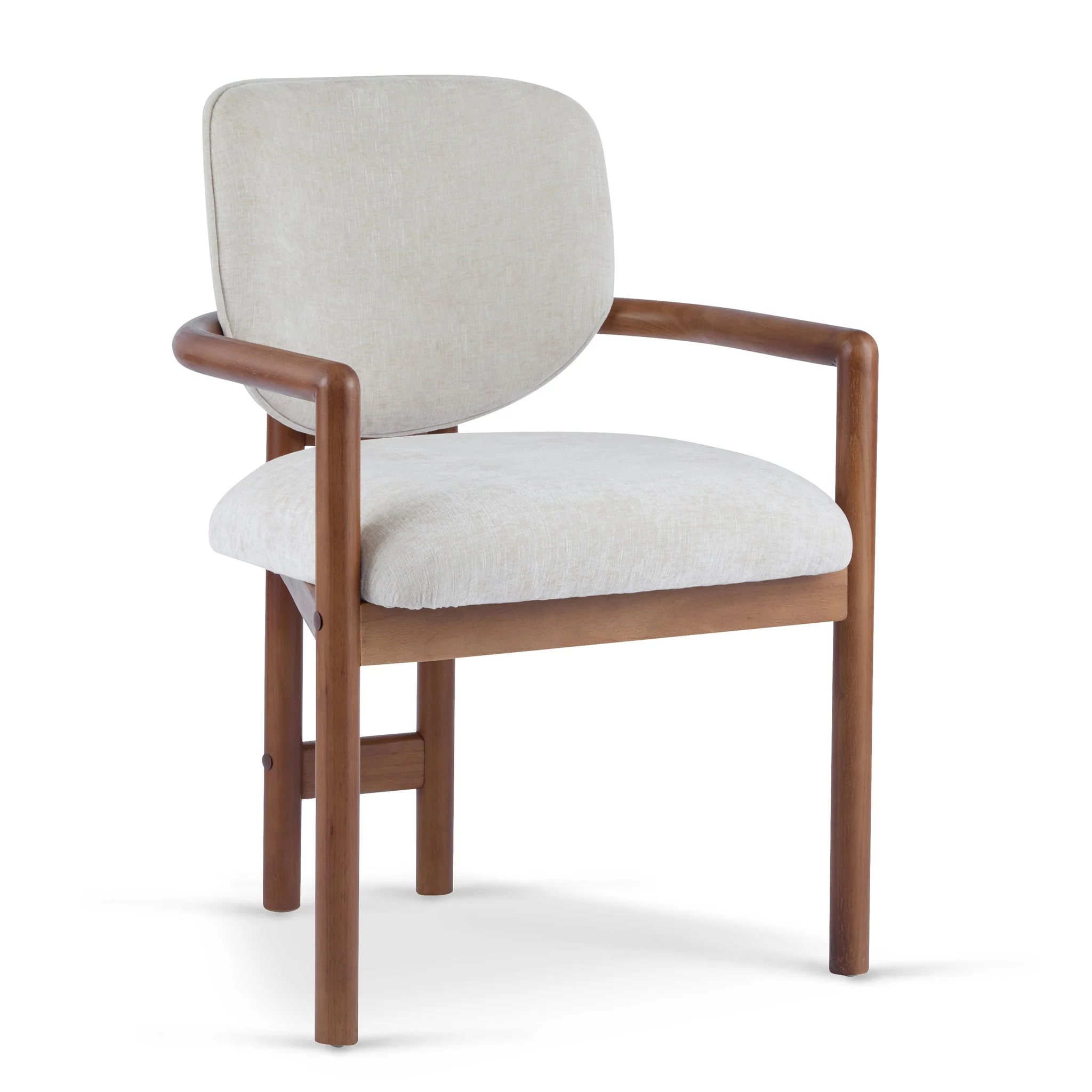 Upholstered Arm Dining Chairs (Set of 2) - Image 4