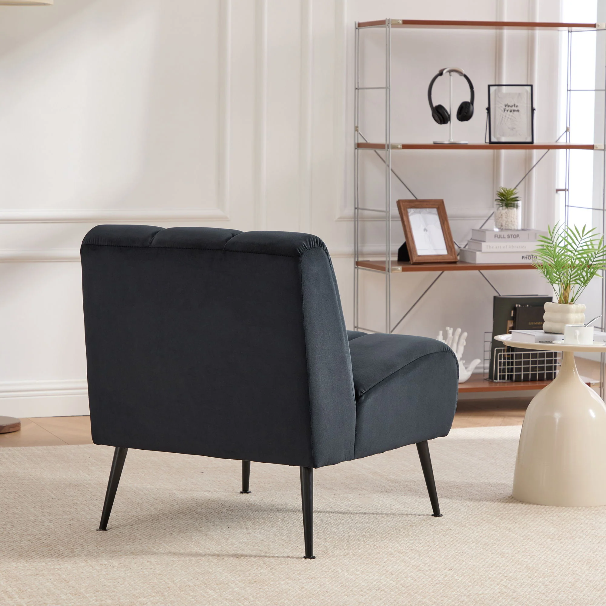 Upholstered Armless Chair For Living Room - Image 17