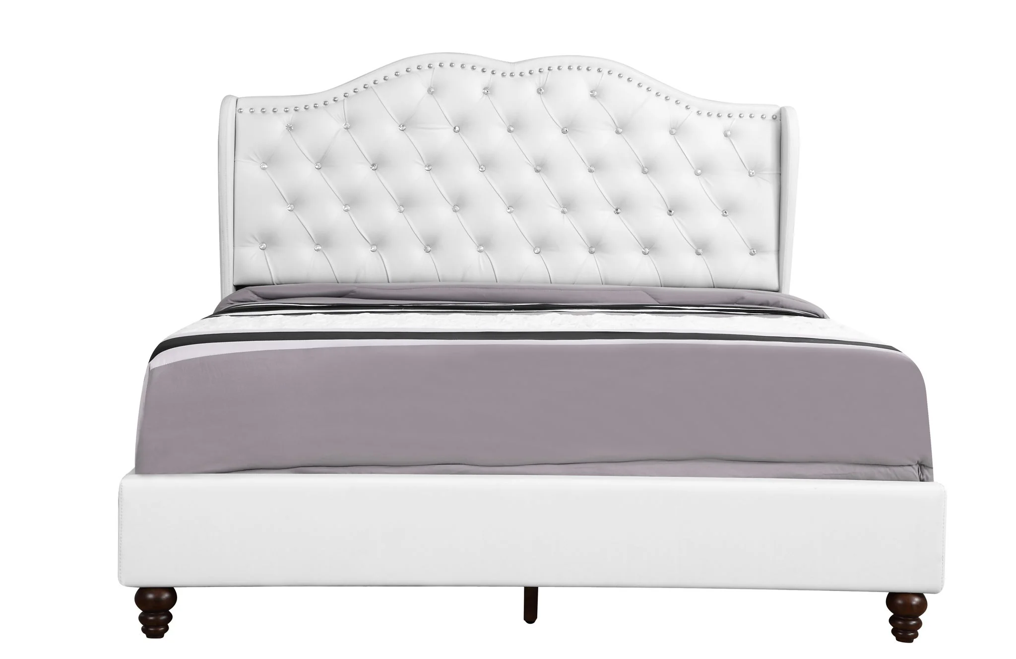 Upholstered Bed Transitional - Image 13