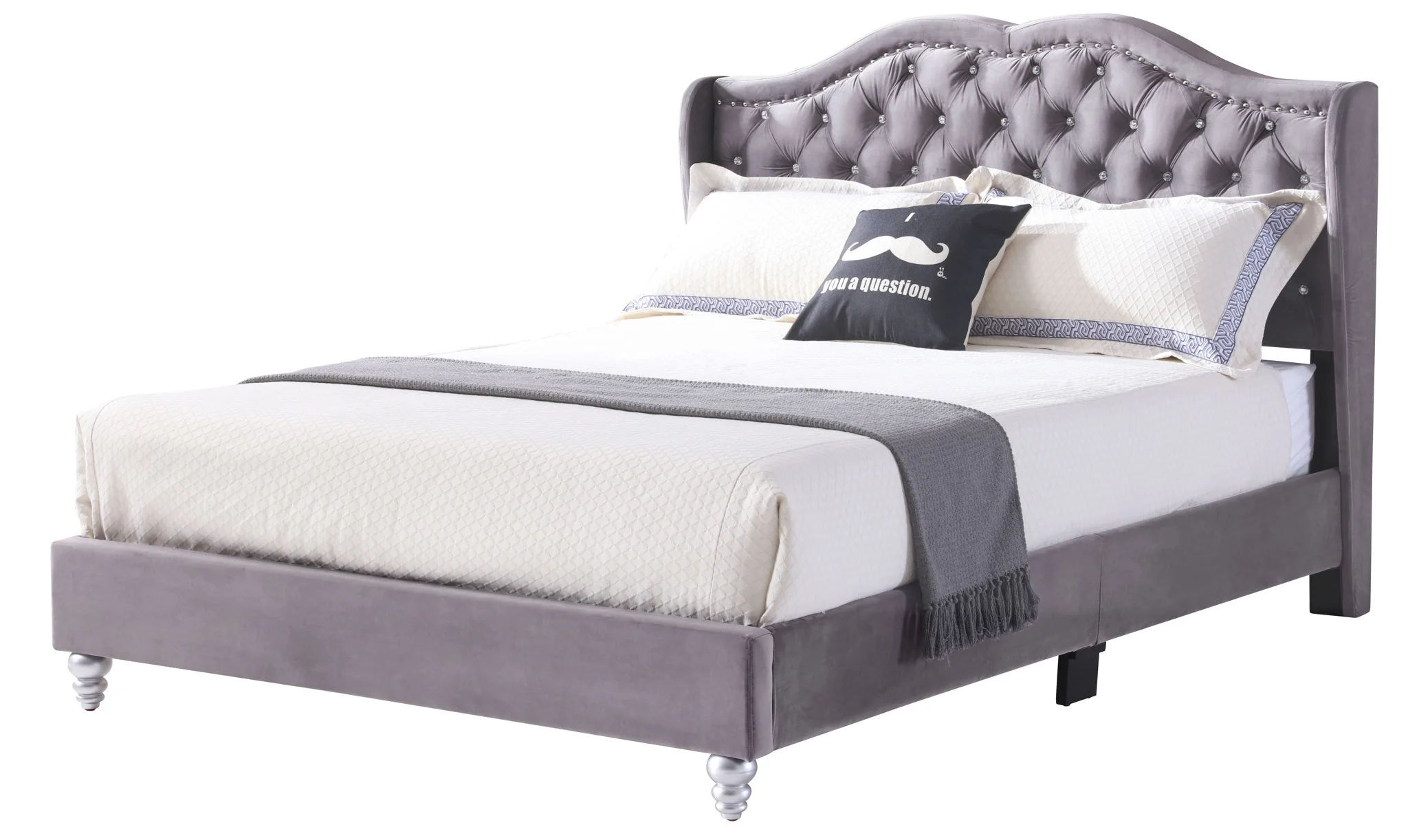 Upholstered Bed Transitional - Image 27