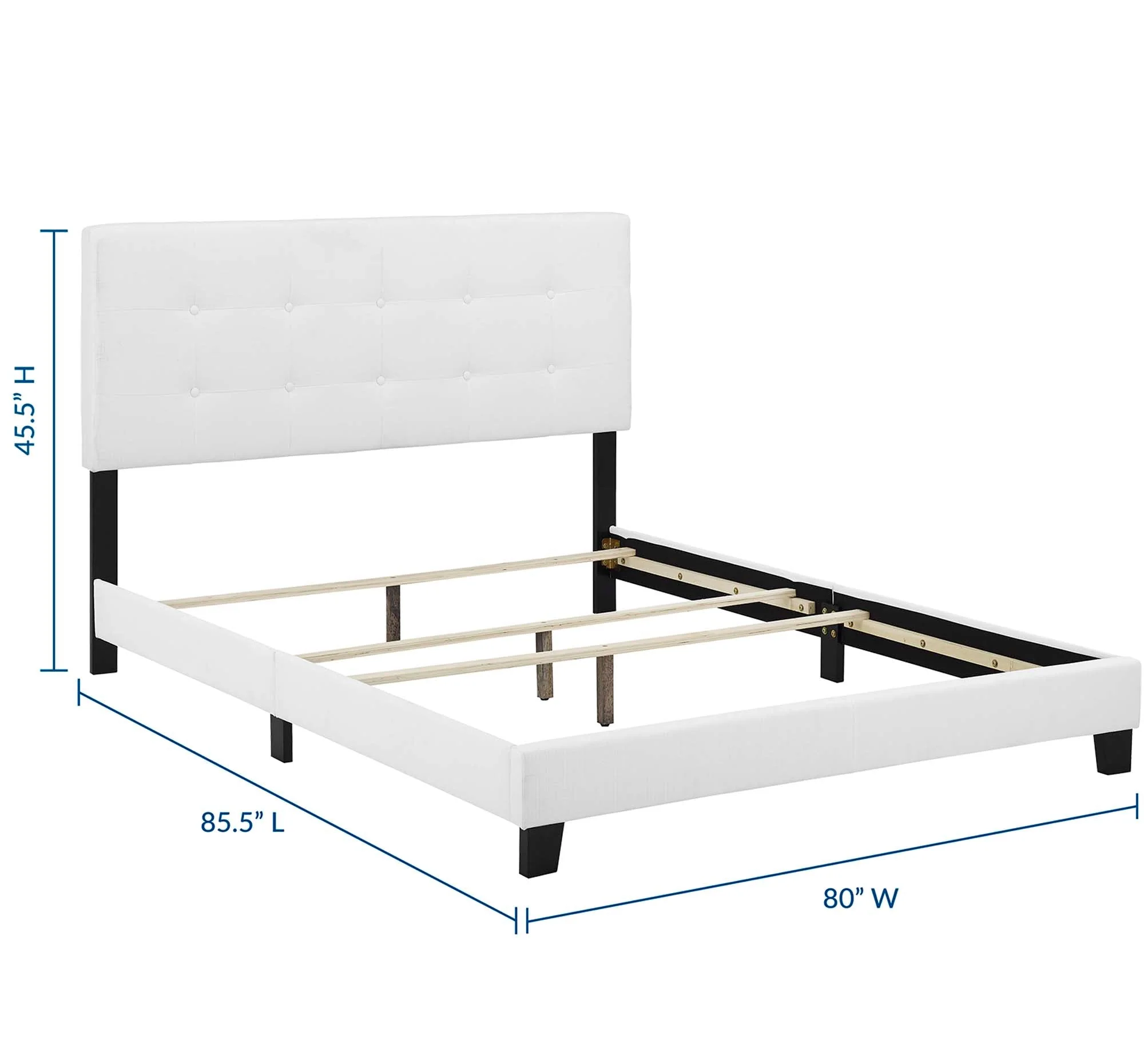 Upholstered Bed with Button Tufted Headboard - Image 37