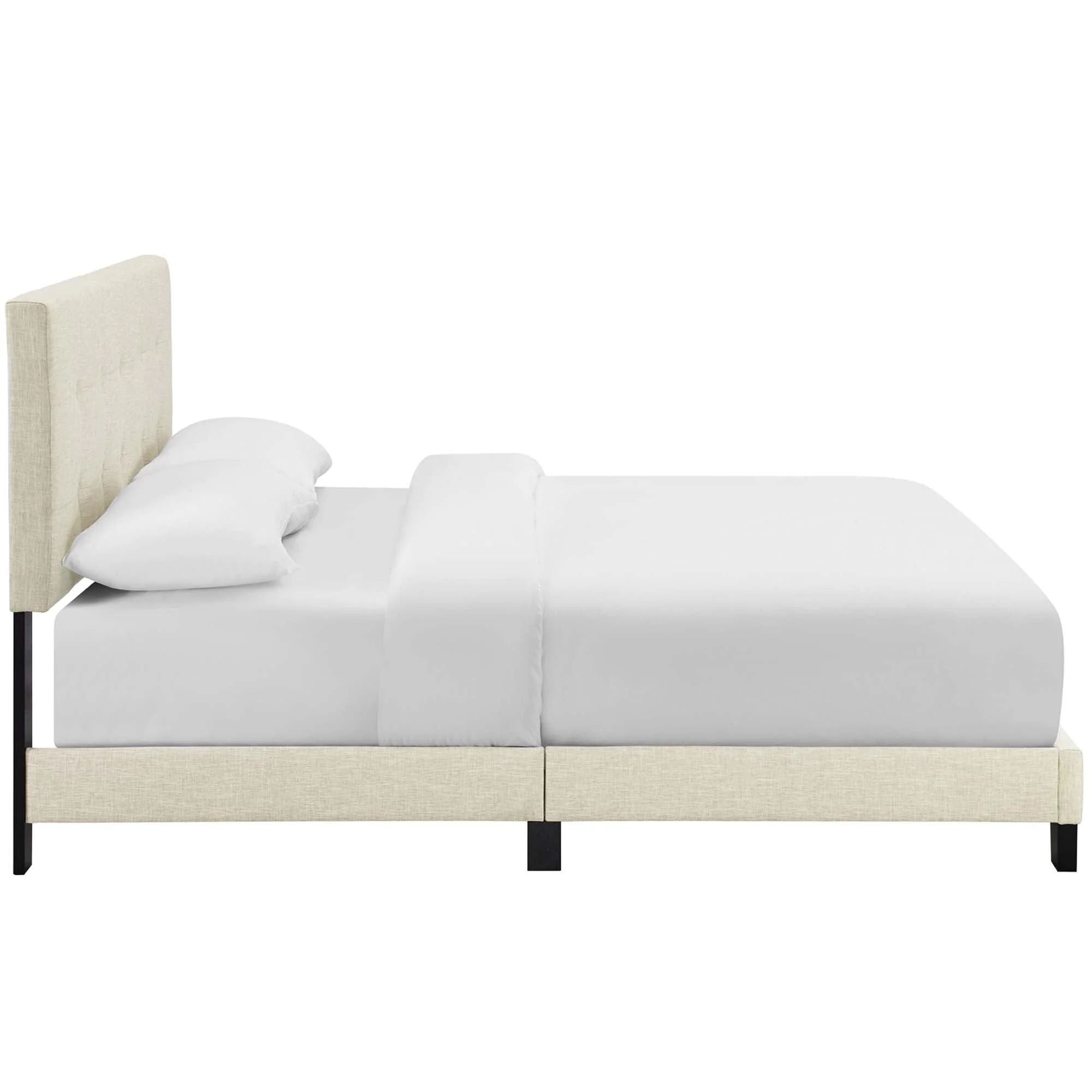 Upholstered Bed with Button Tufted Headboard - Image 44