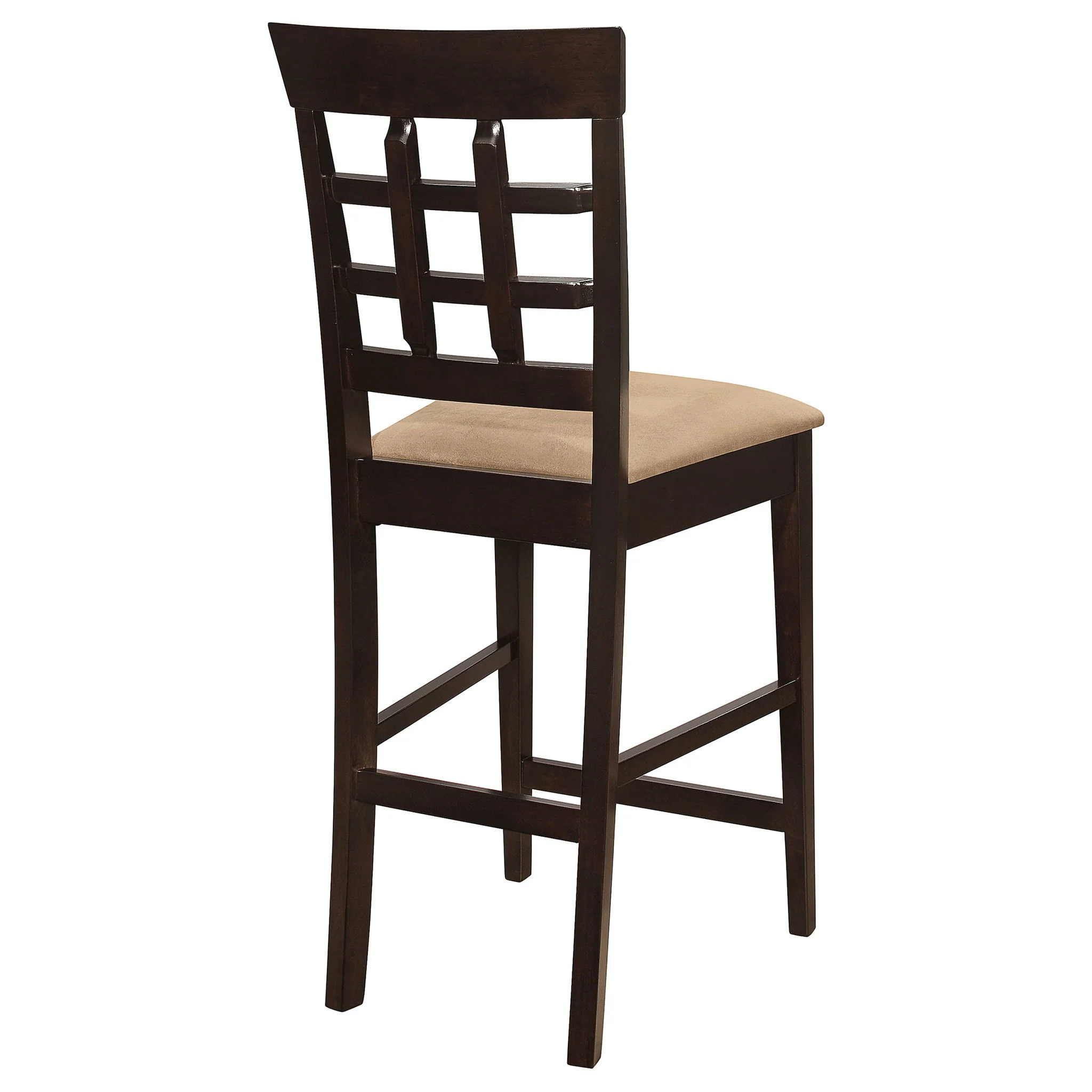 Upholstered Counter Height Stools (Set of 2) - Brown / Beige - Image 4
