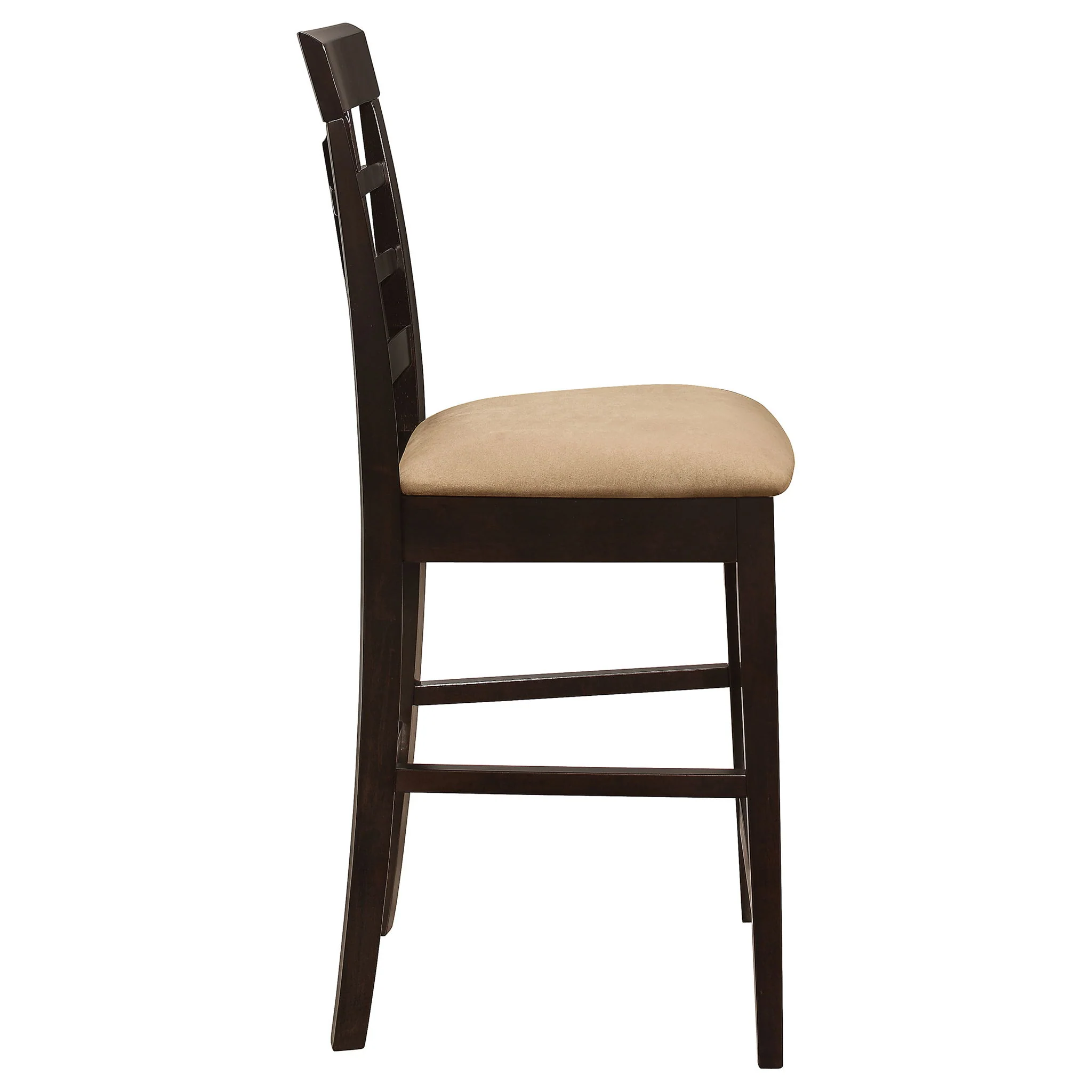 Upholstered Counter Height Stools (Set of 2) - Brown / Beige - Image 9