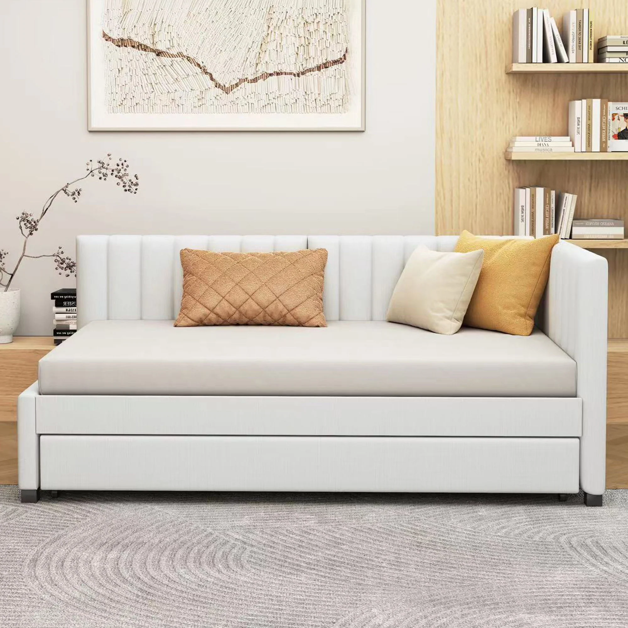 Upholstered Daybed, Sofa Bed Frame, No Box Spring Needed - Image 29