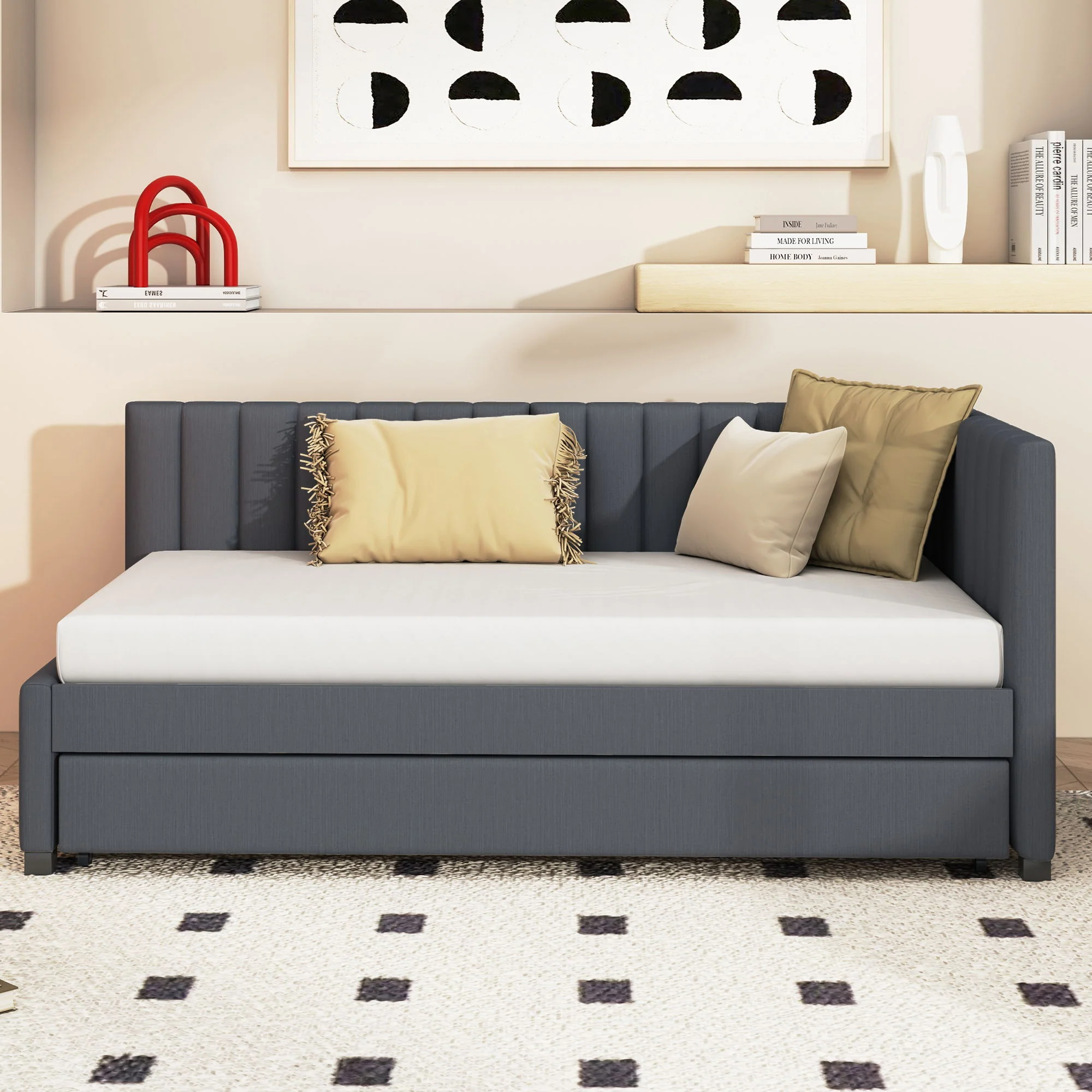 Upholstered Daybed, Sofa Bed Frame, No Box Spring Needed - Image 9