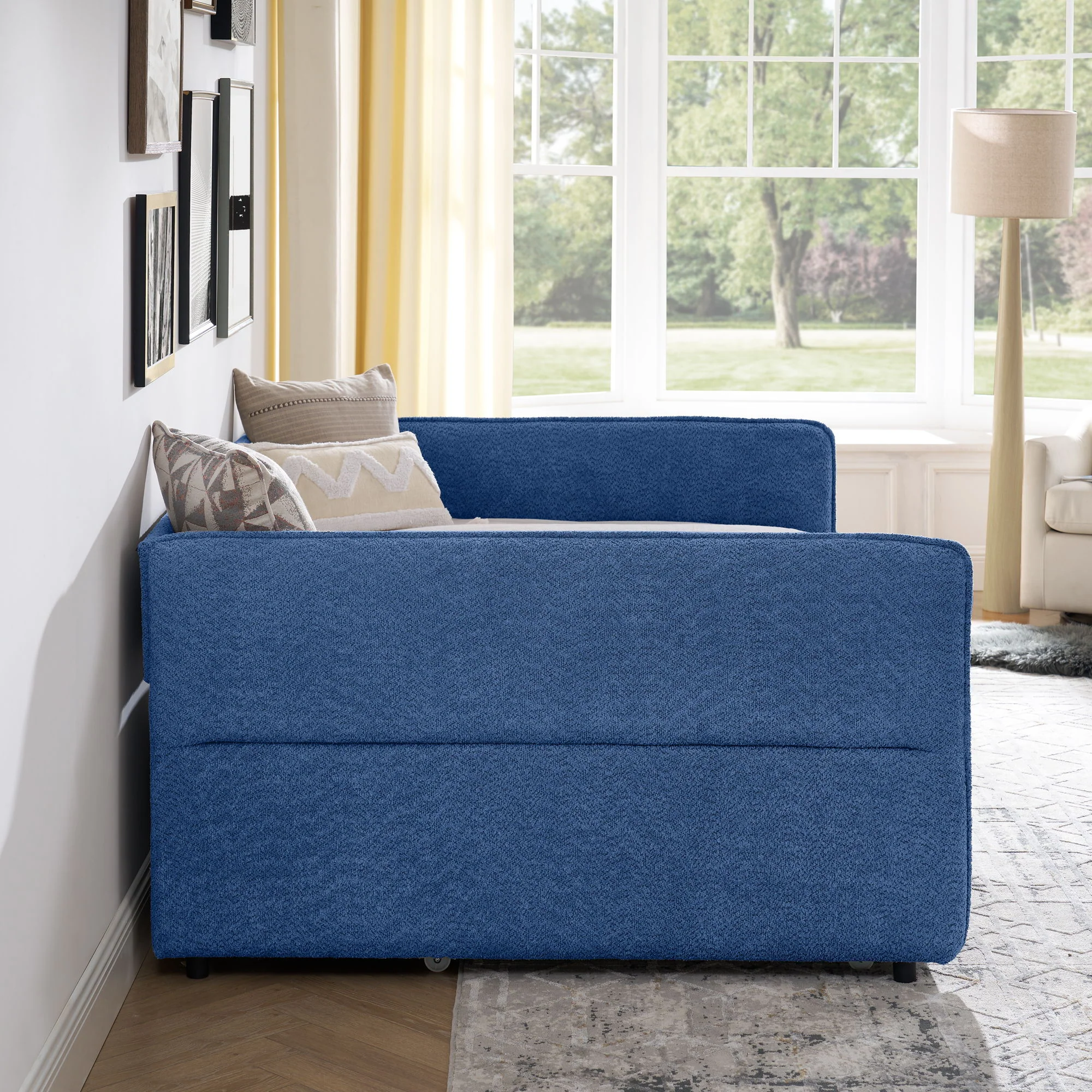 Upholstered Daybed With Pop Up Trundle - Image 49