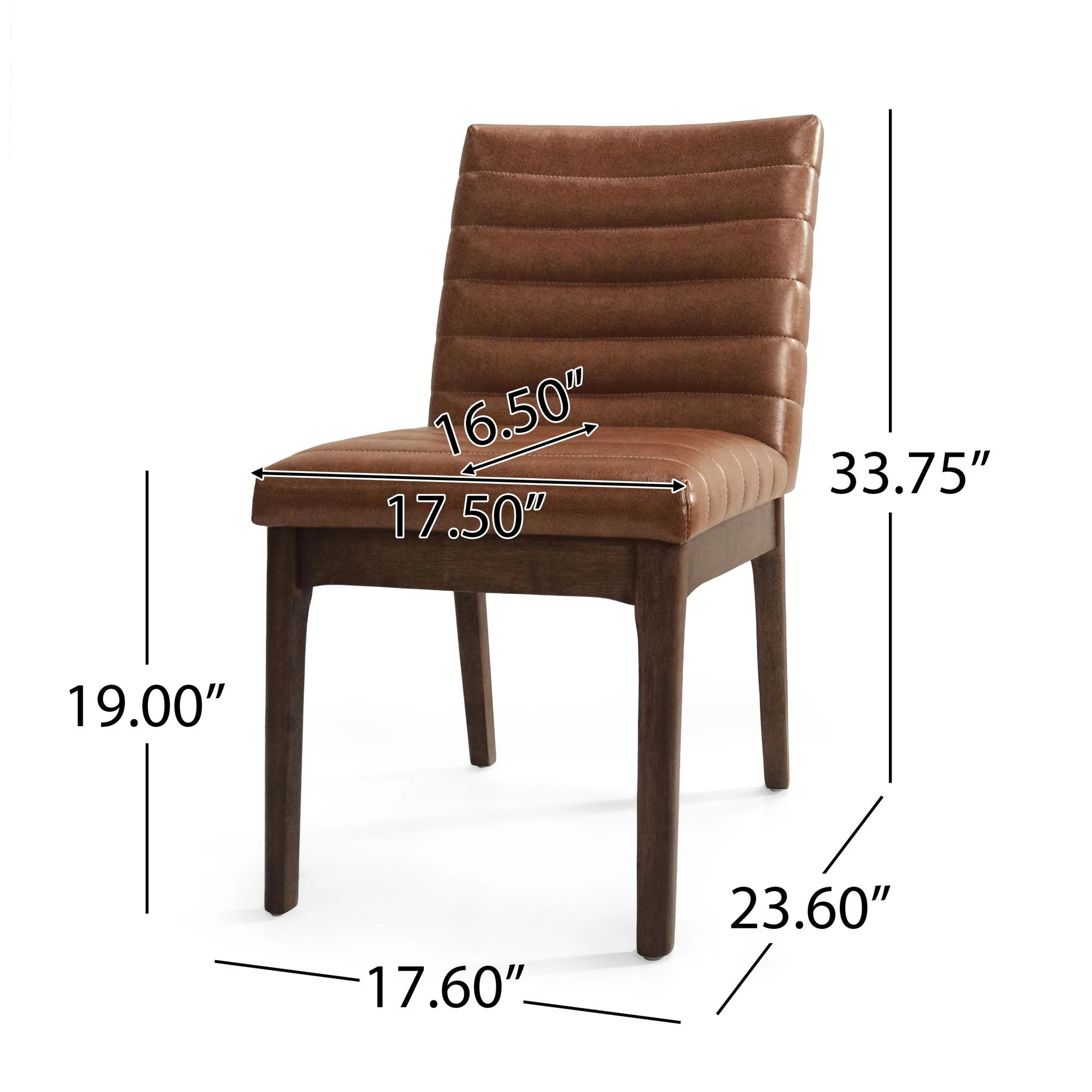 Upholstered Dining Chairs With Rubber Legs (Set of 2) - Image 8