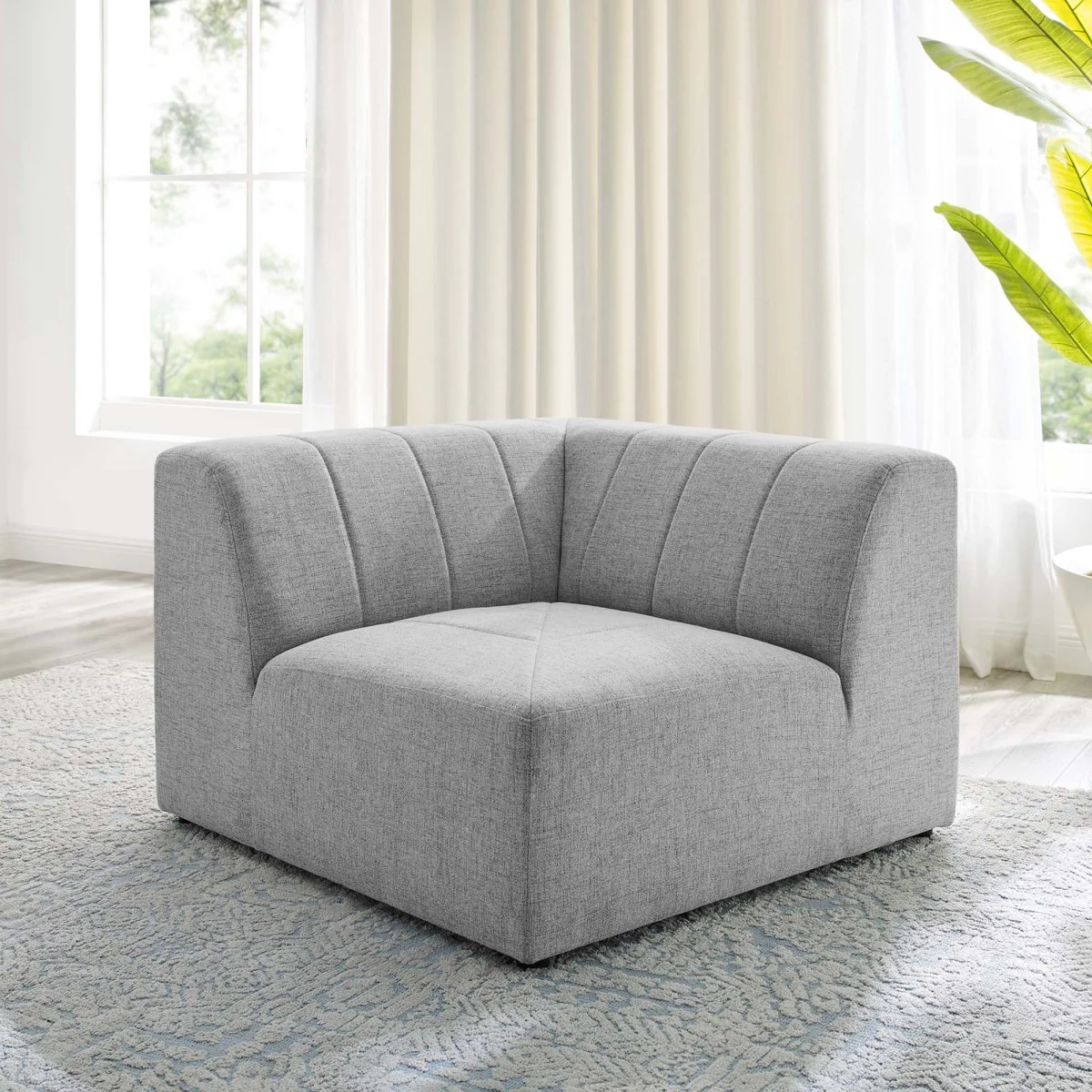 Upholstered Fabric Corner Sectional Sofa Chair 42 Inch - Image 11