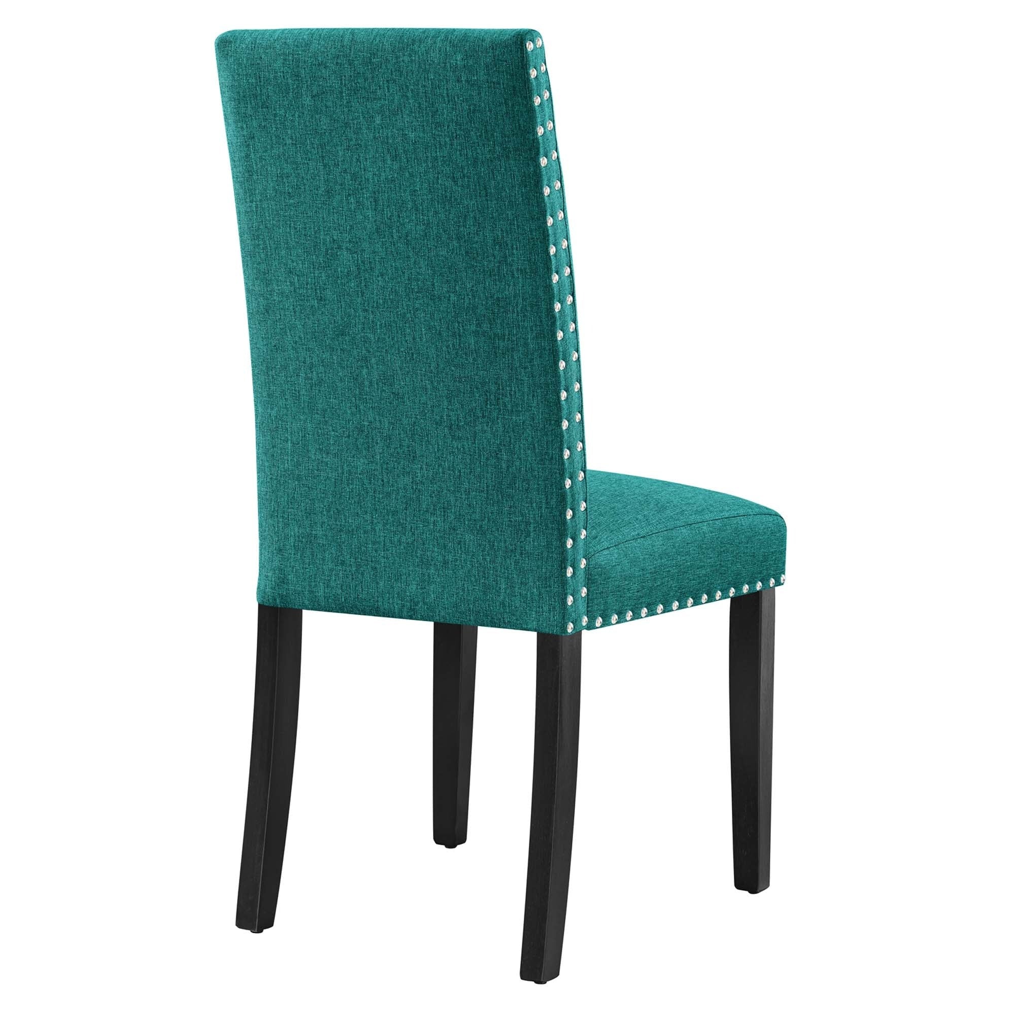 Upholstered Fabric Dining Room Side Chair with Nailhead Trim - Image 15
