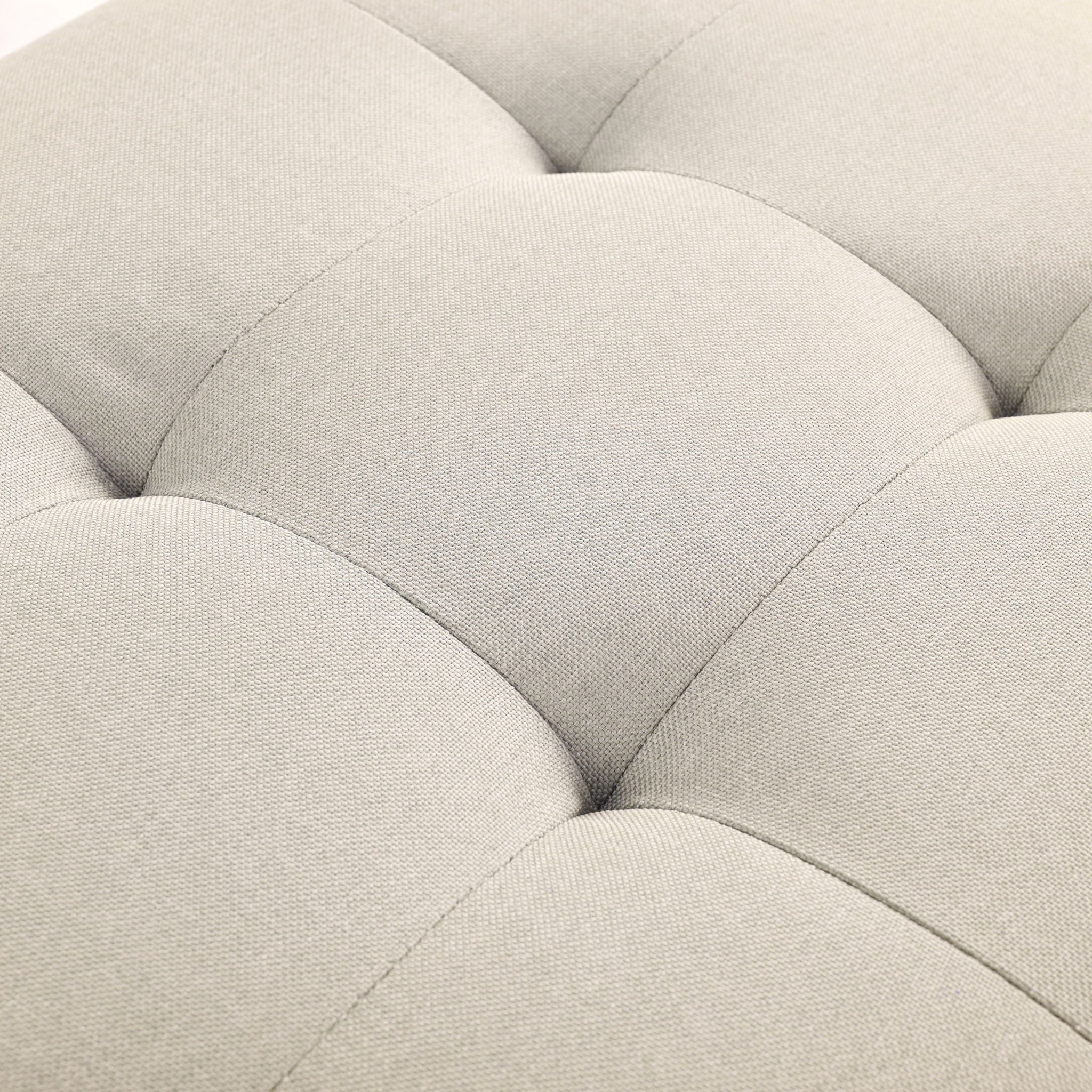 Upholstered Ottoman With Storage And Rivet Trim - Image 14