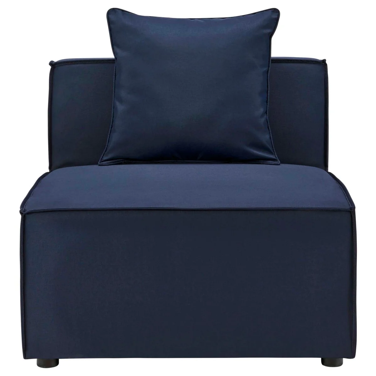 Upholstered Outdoor Patio Sectional Armless Chair - Durable Weather-Resistant Seating - Image 11