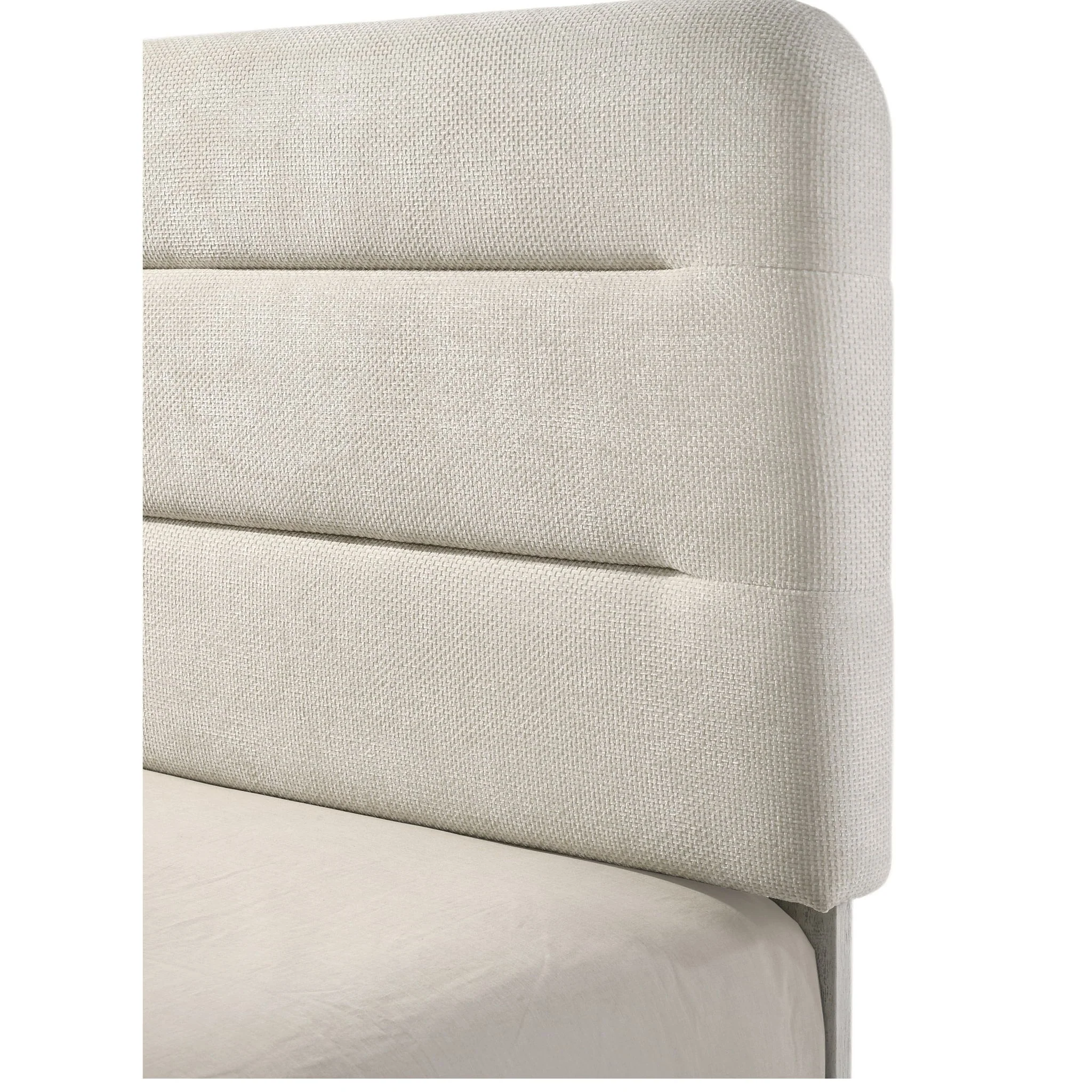 Upholstered Panel Bed, Sleek Lines - Image 7