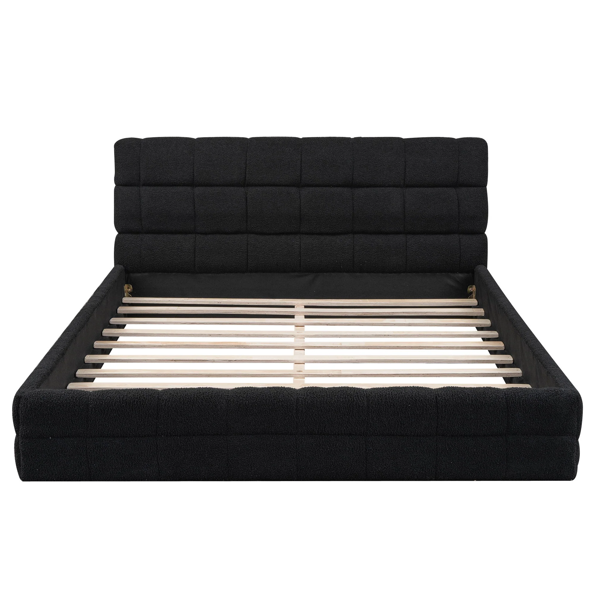 Upholstered Platform Bed With Headboard - Image 22