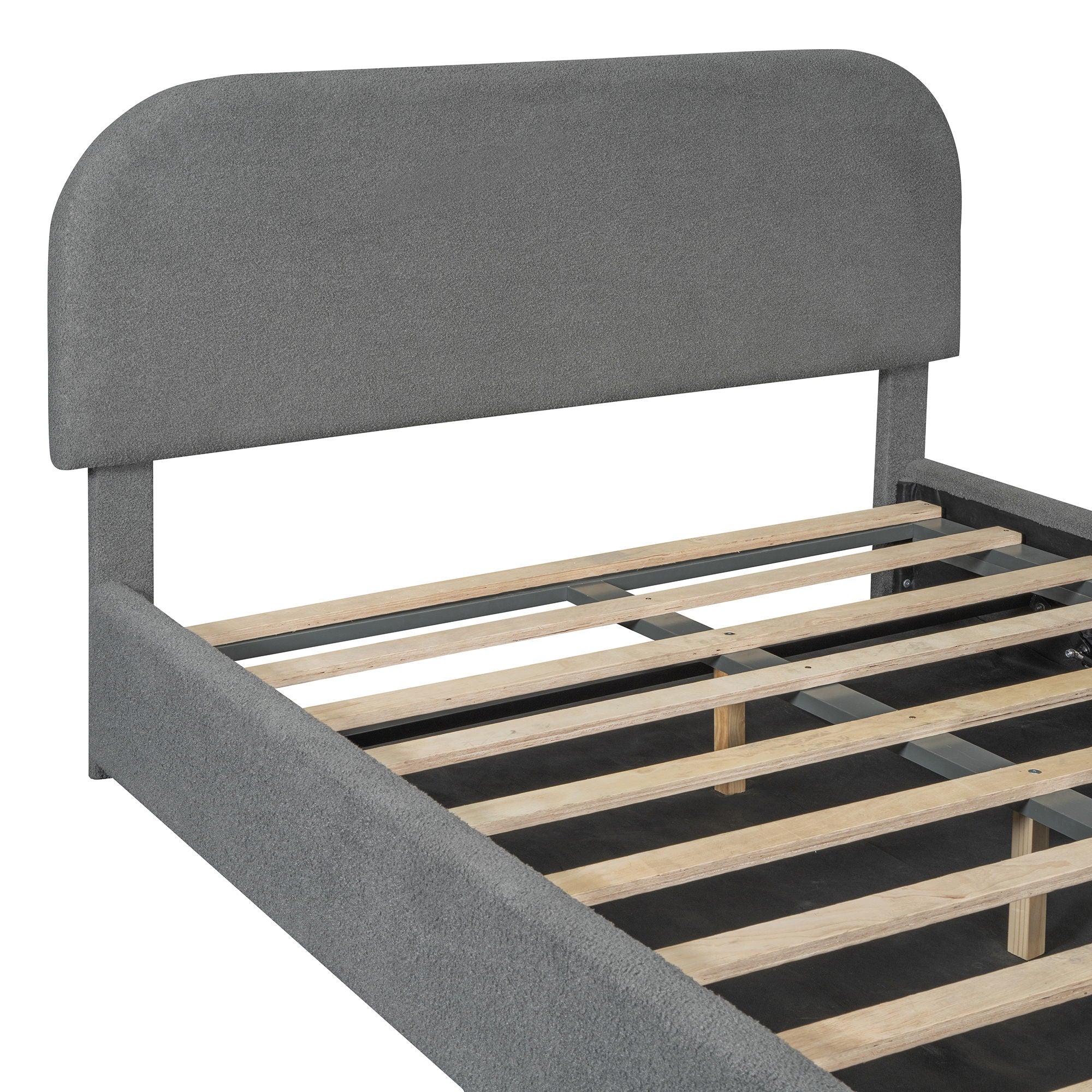 Upholstered Platform Bed With Hydraulic Storage System - Image 28