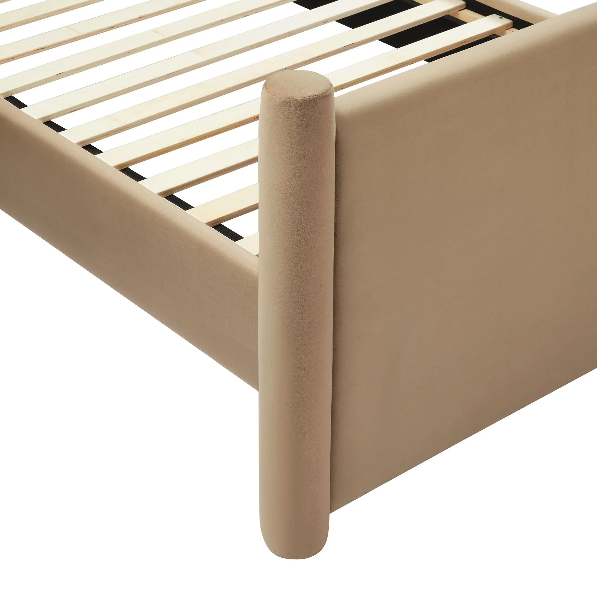 Upholstered Platform Bed with Padded Headboard and Footboard - Image 39