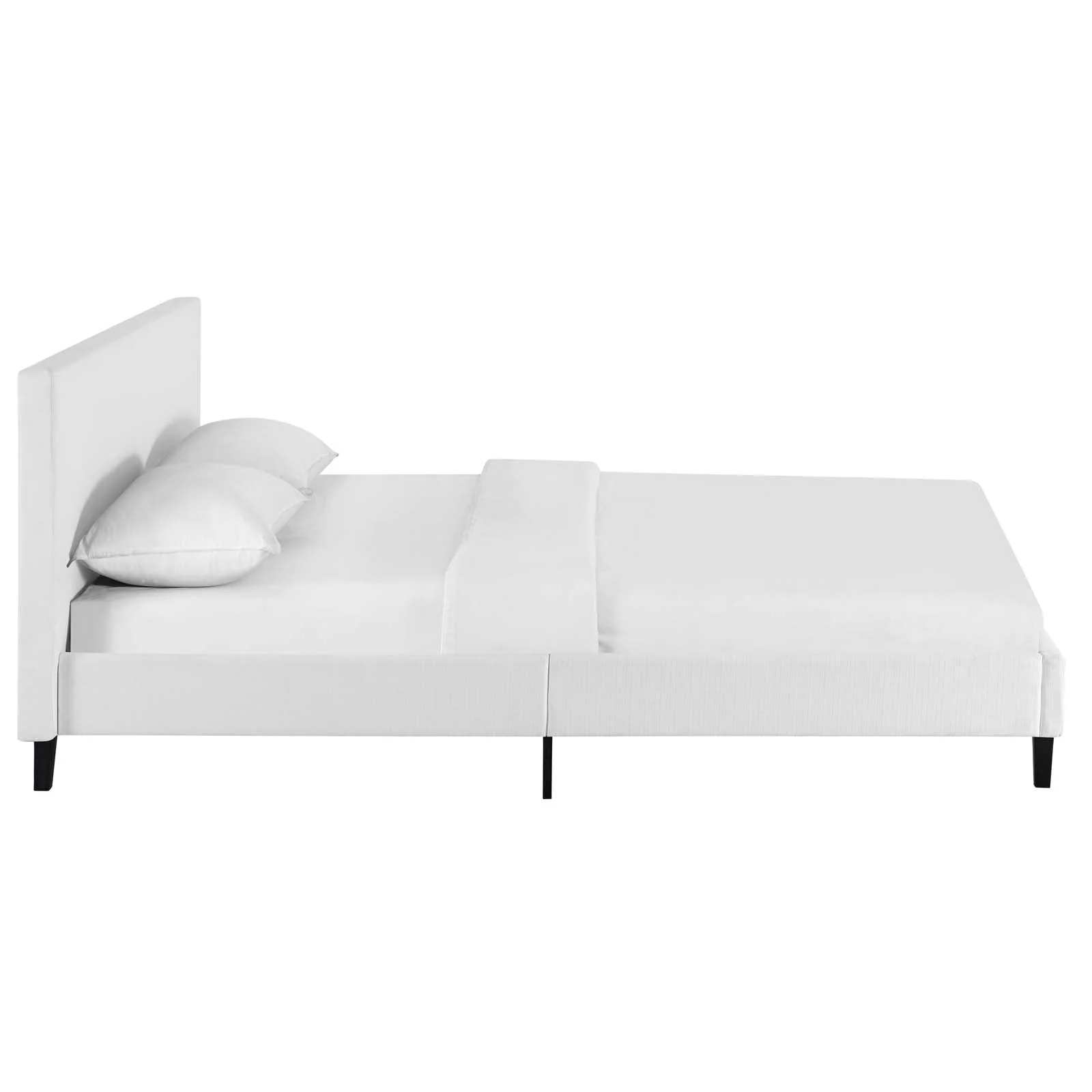 Upholstered Platform Bed with Slatted Support System - Image 55
