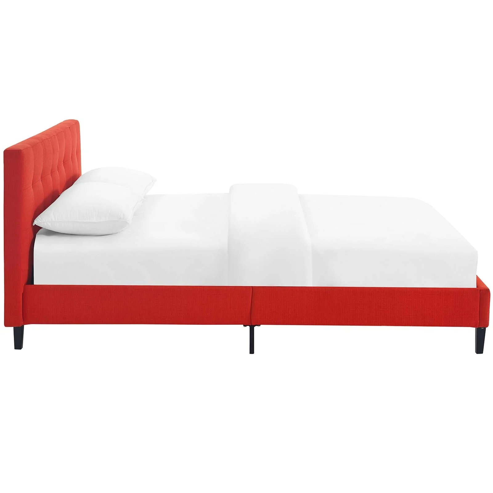 Upholstered Platform Bed with Tufted Headboard - Image 33