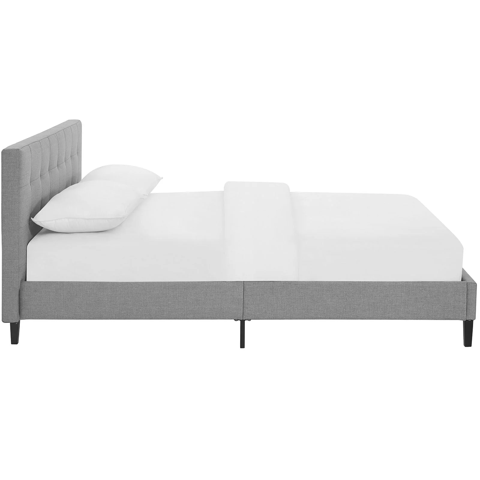Upholstered Platform Bed with Tufted Headboard - Image 48