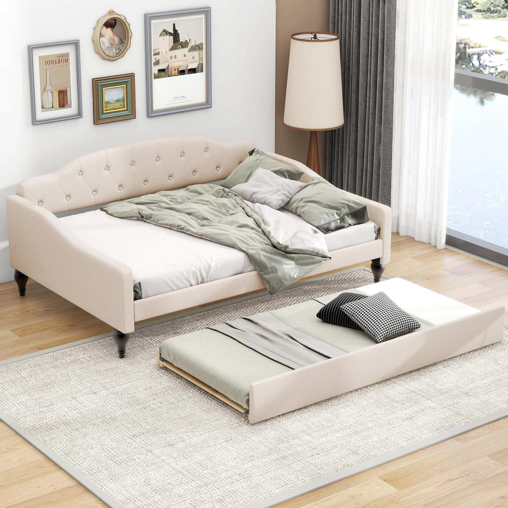 Upholstered Tufted Daybed - Image 15