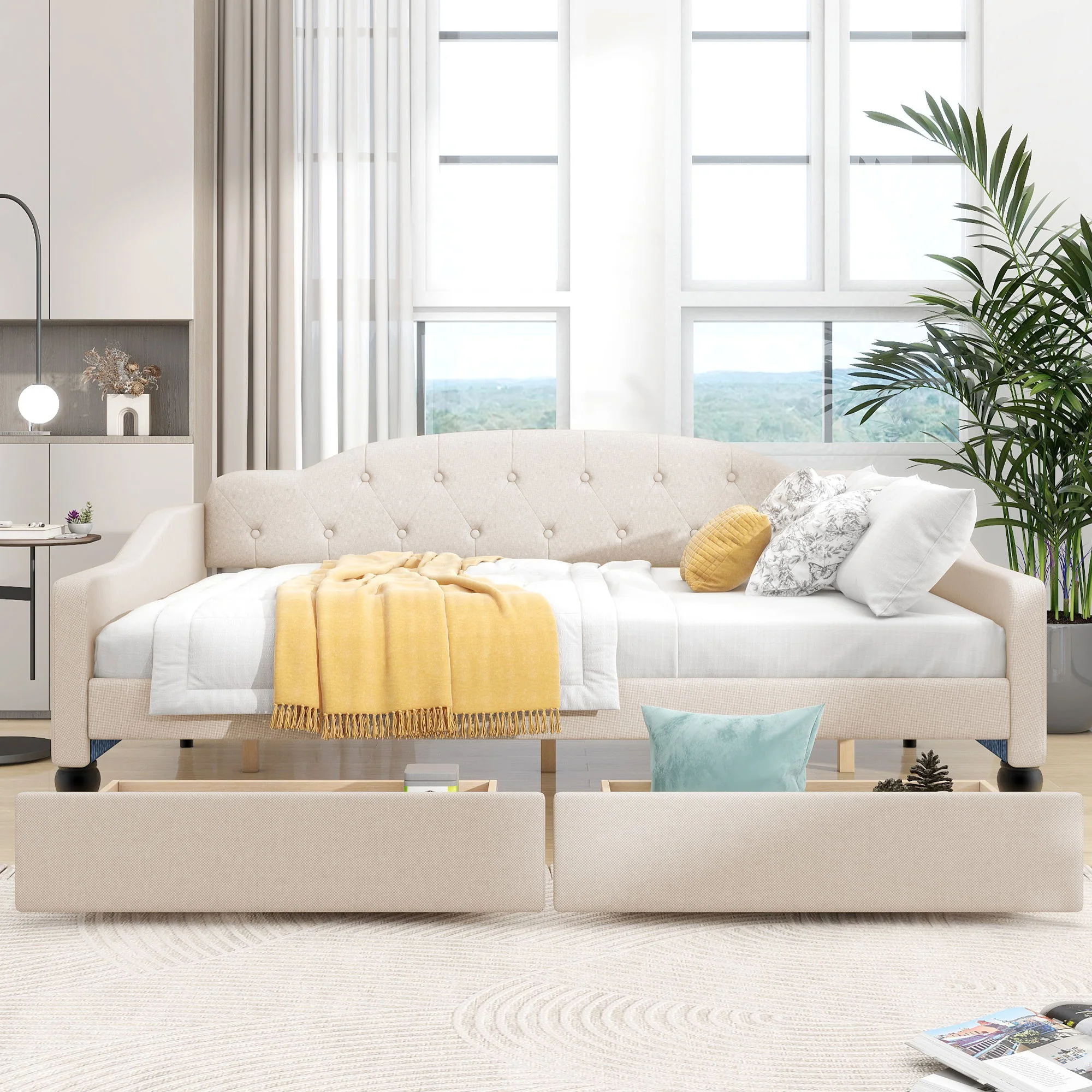 Upholstered Tufted Daybed - Image 5