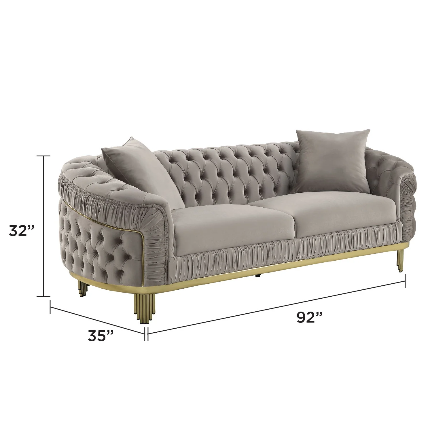 Vanessa - Sofa - Taupe - Image 5