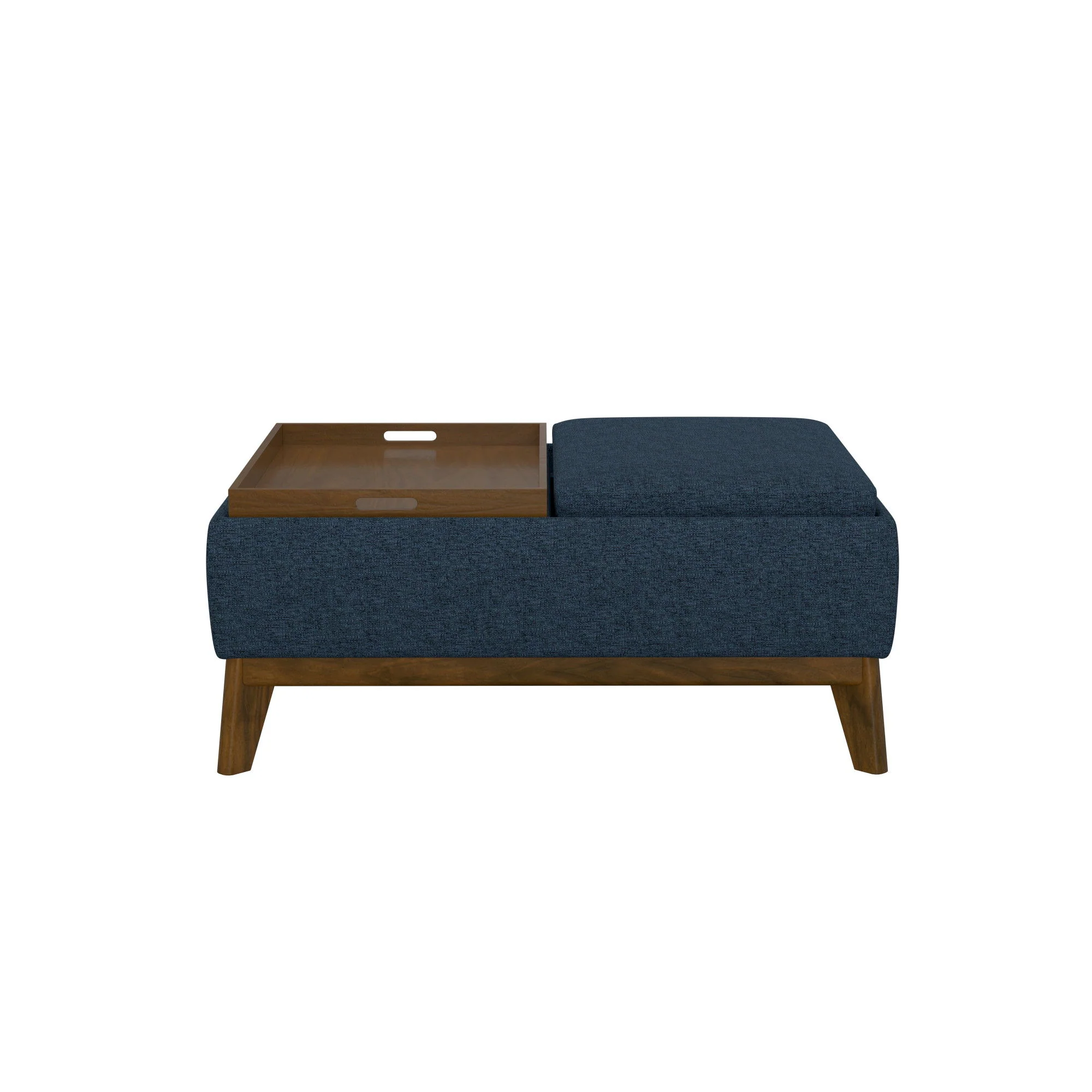 Reversible Tray Ottoman - Blue - Image 2