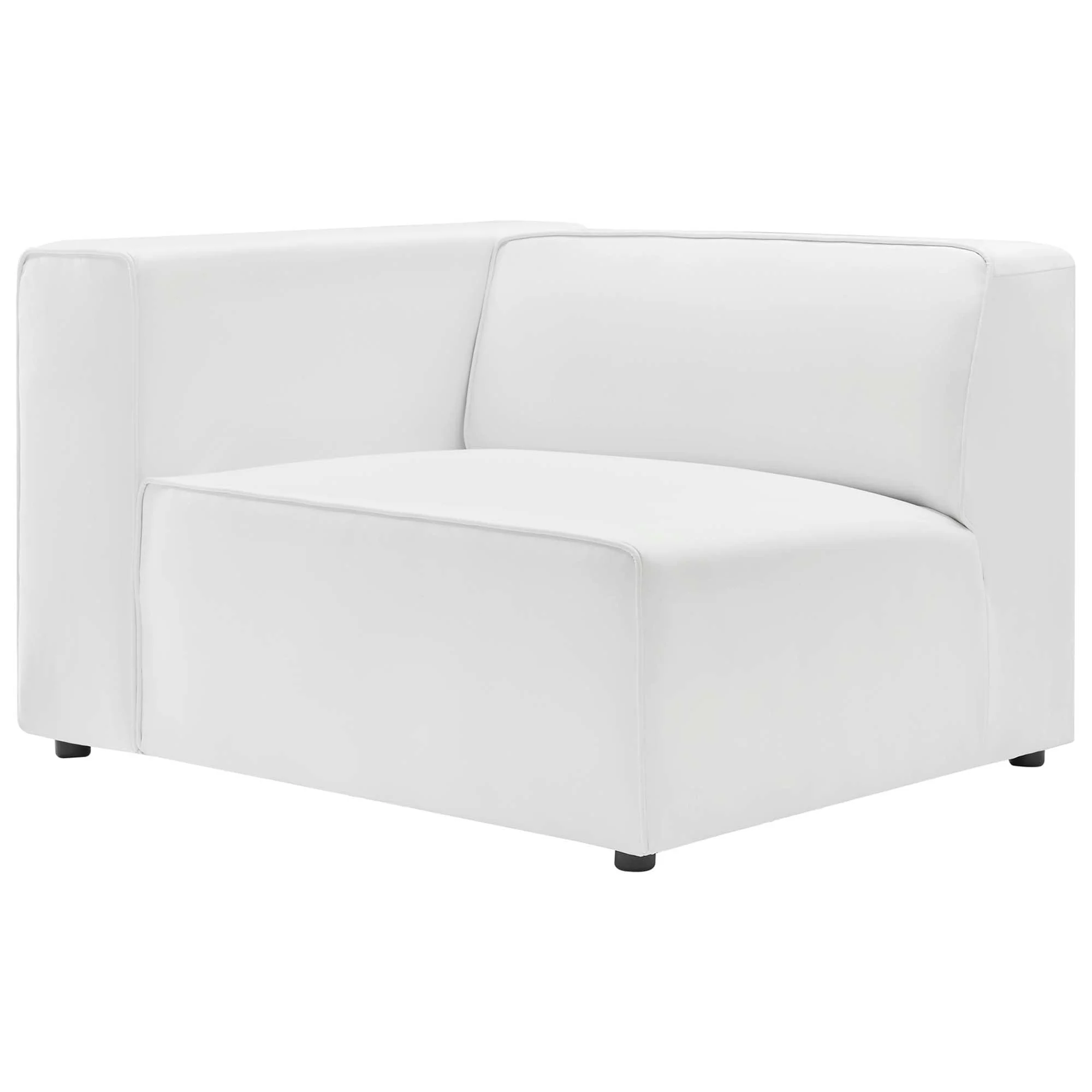 Vegan Leather Left-Arm Sectional Sofa Chair 44 Inch - Image 15