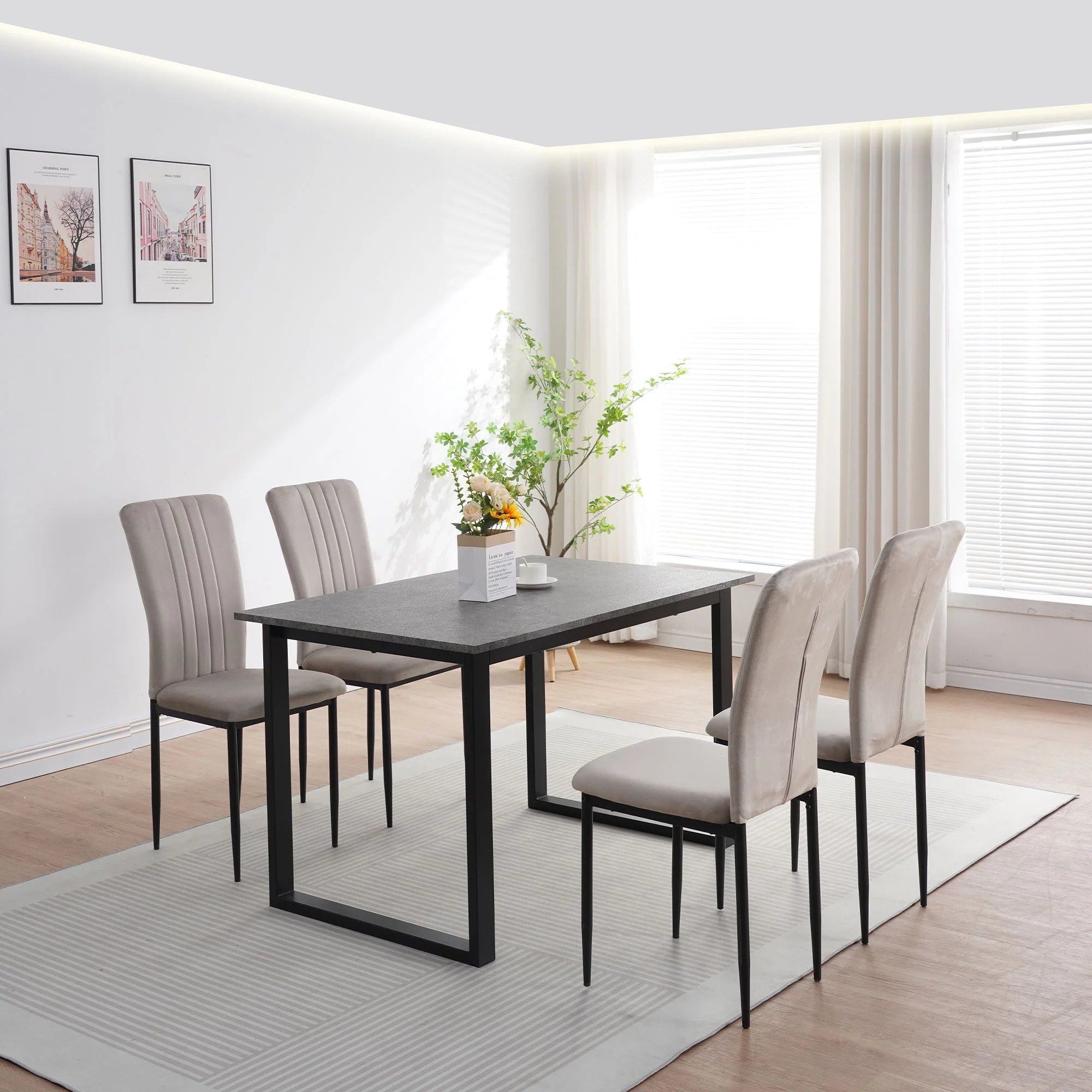 Velvet Dining Chairs For Dining Room (Set of 4) - Image 8