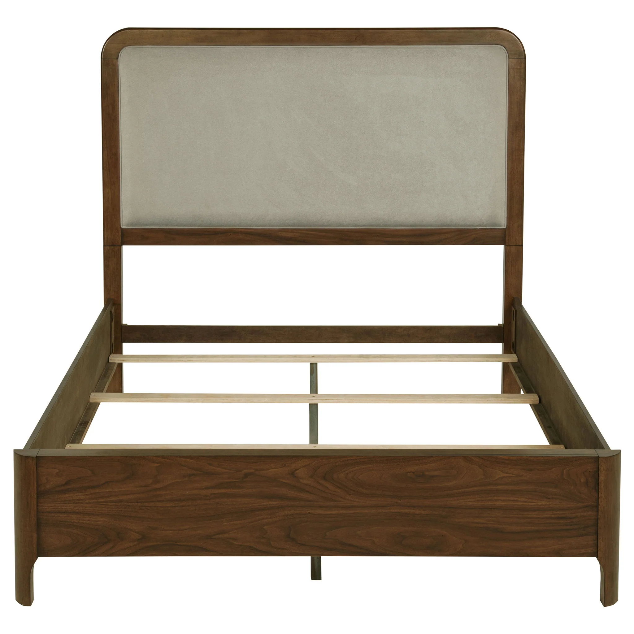 Verona - Queen Upholstered Panel Bed - Walnut - Image 5