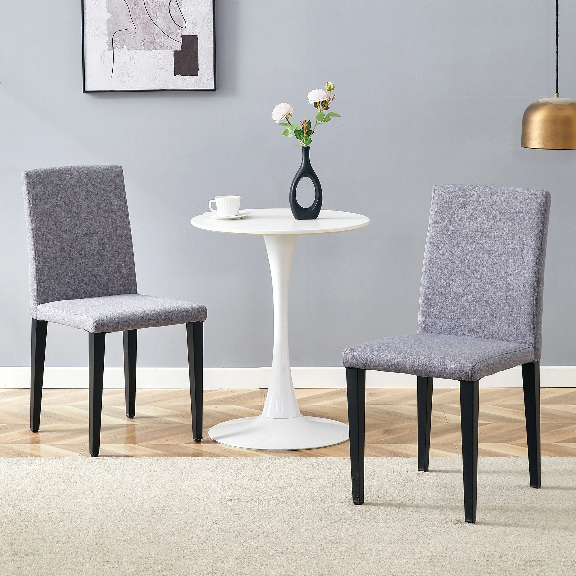 Versatile Dining Chairs With Comfortable Design And Metal Legs - Image 24