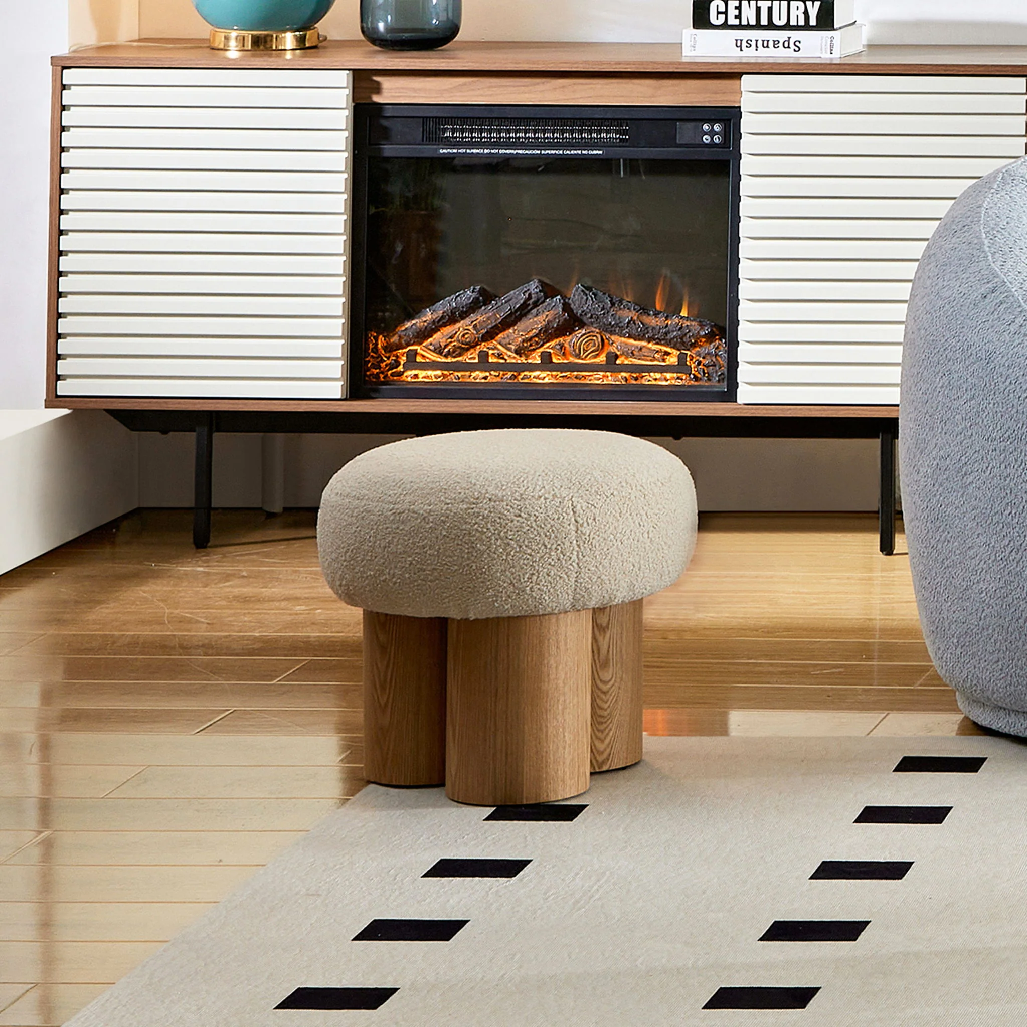 Versatile Mushroom Stool With Cushion - Image 6