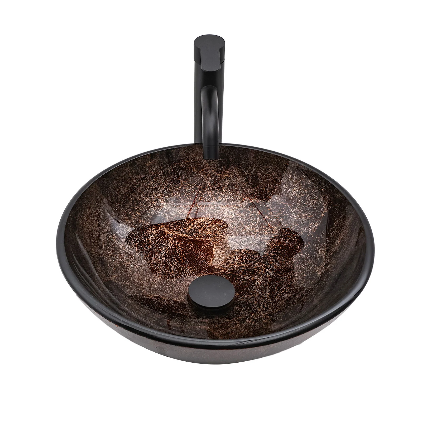 Vessel Sink With Faucet And Pop-Up Drain - Image 3