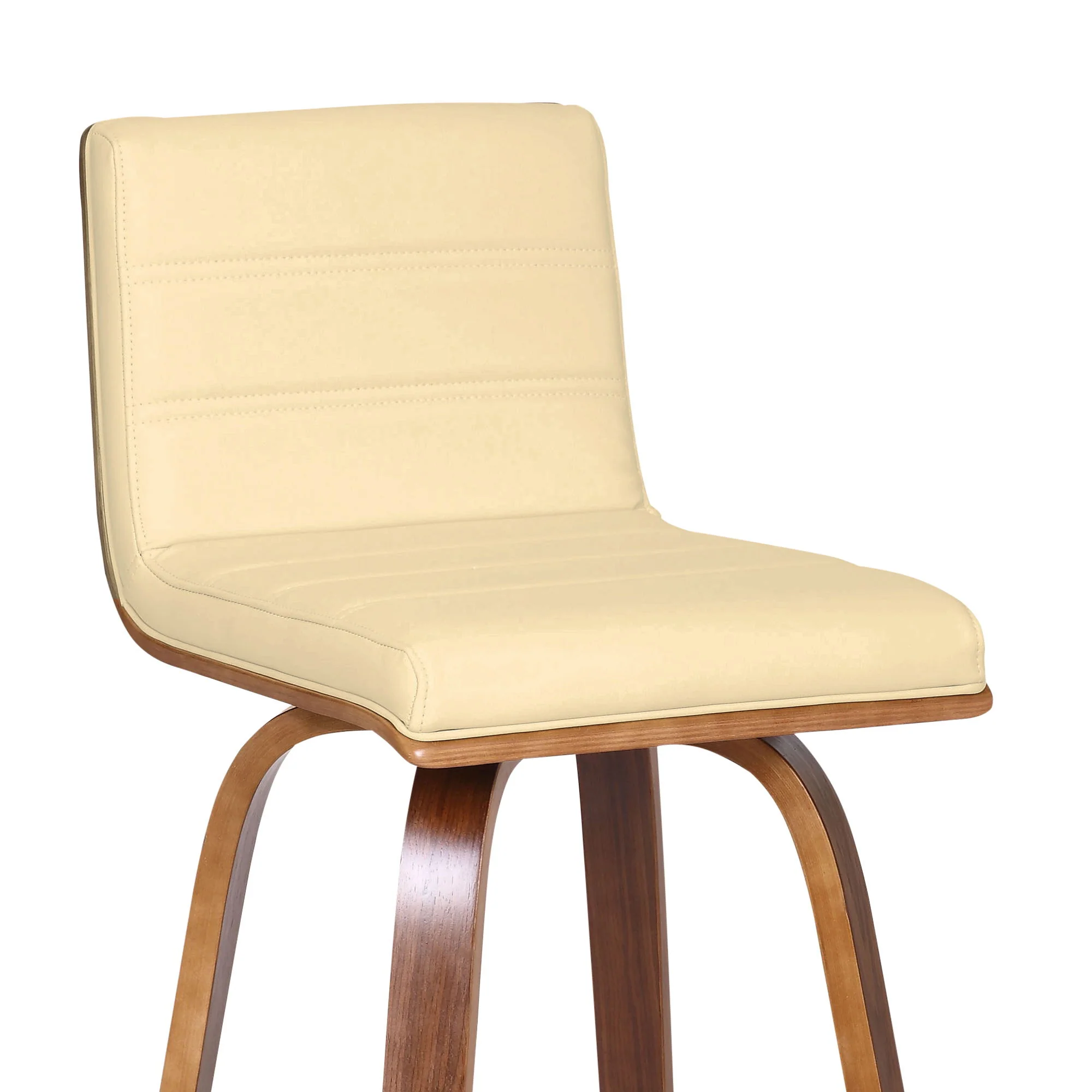 Vienna - 26" Swivel Counter Stool - Walnut Wood - Image 27