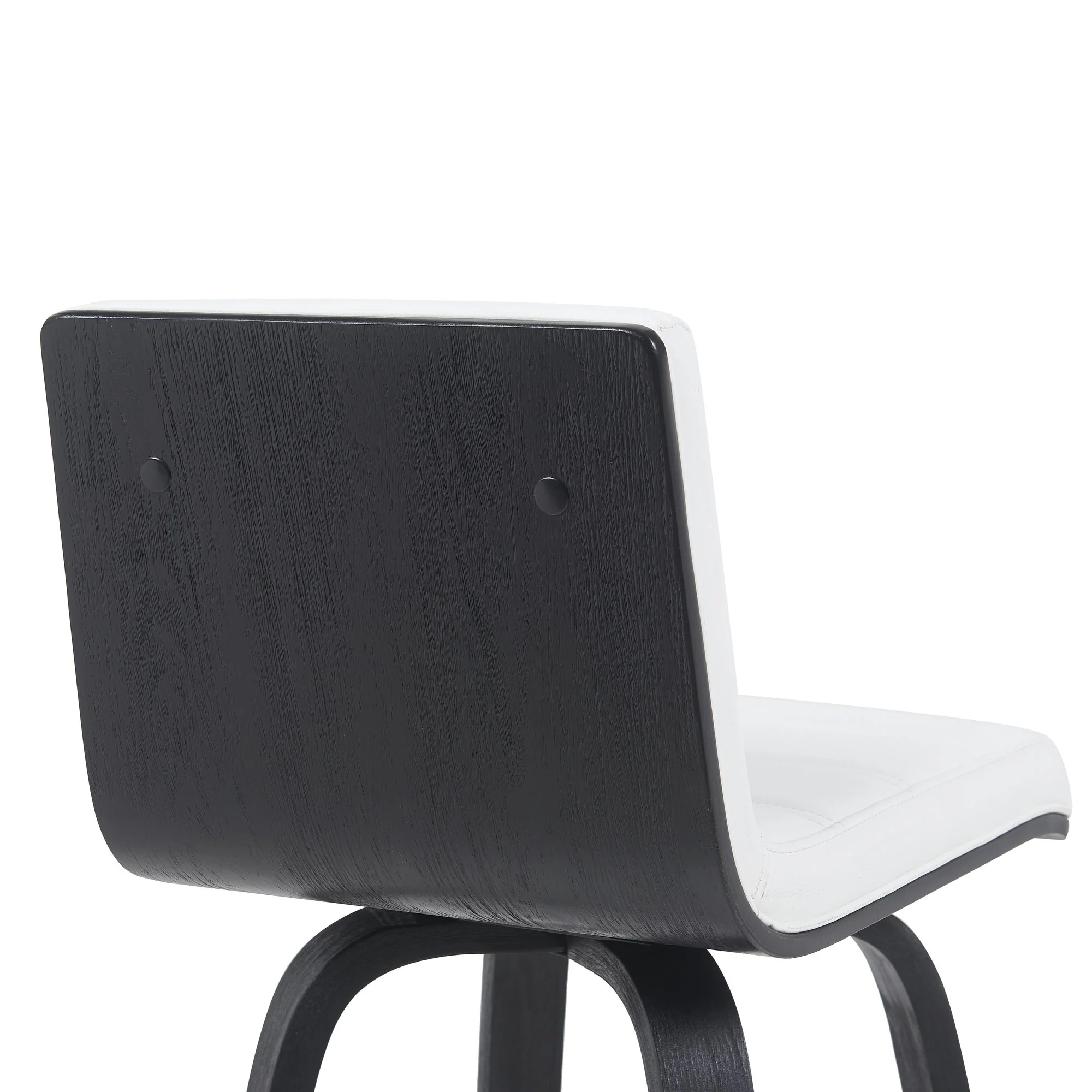 Vienna - Modern Counter Height Swivel Bar Stool - Black Brushed Wood Frame - Image 30