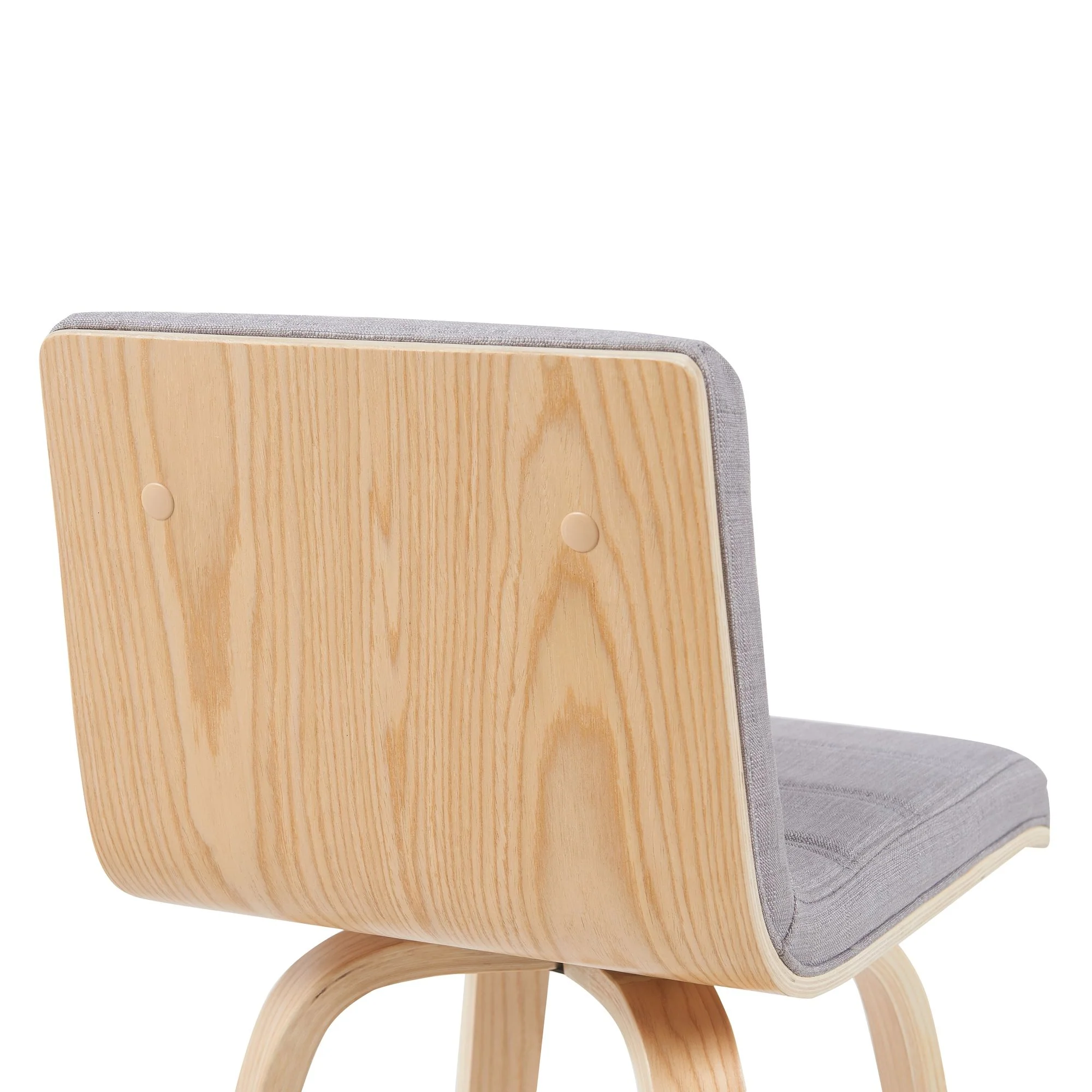 Vienna - Modern Counter Height Swivel Bar Stool - Patterned Oak Wood Frame - Image 29