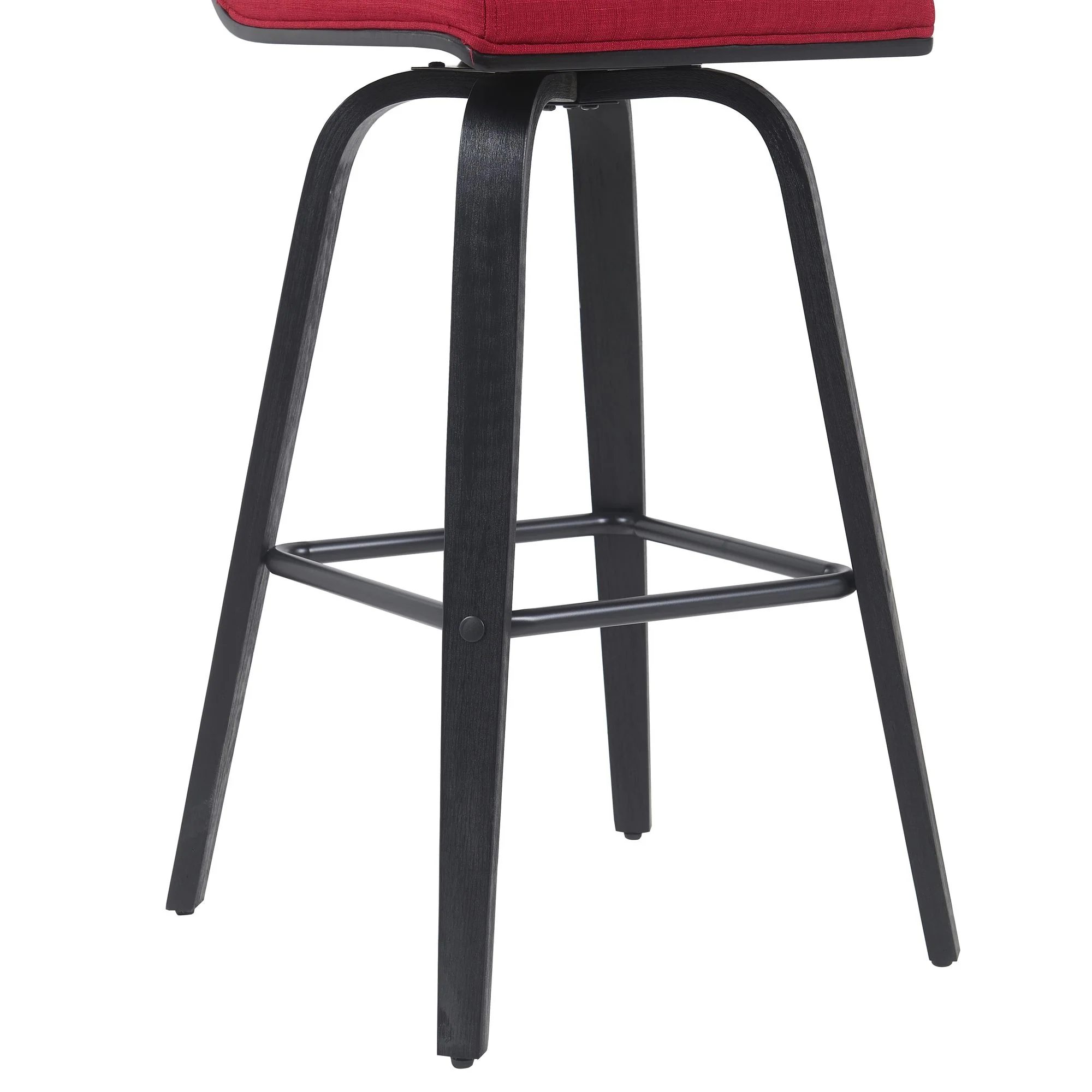 Vienna - Modern Swivel Bar Height Stool - Black Brushed Wood Frame - Image 18