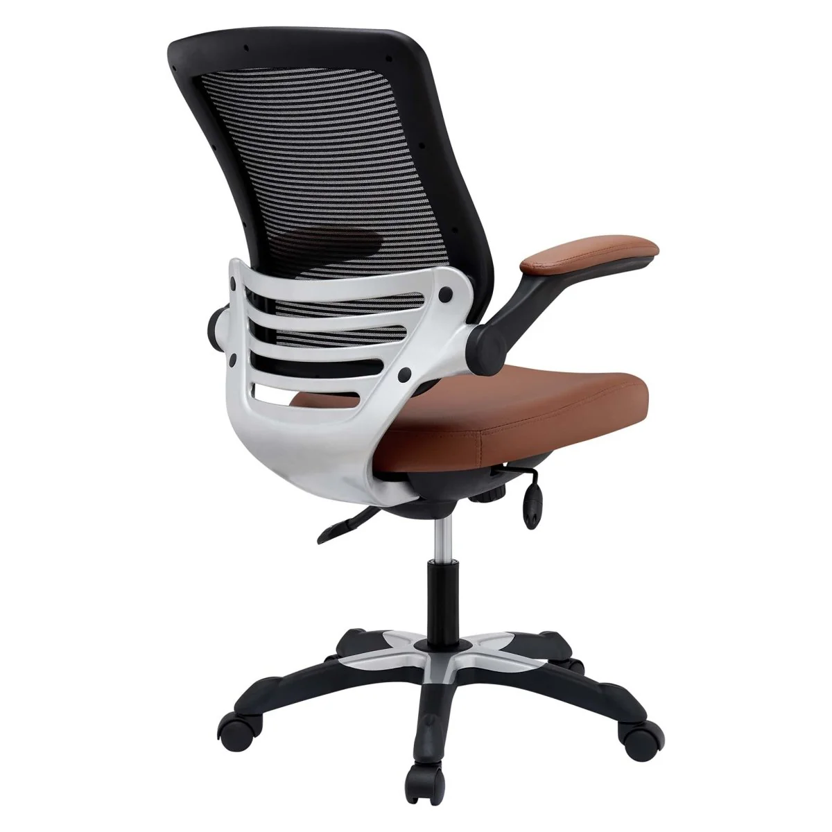 Vinyl Office Chair with Mesh Back – Adjustable Ergonomic Desk Seating - Image 7