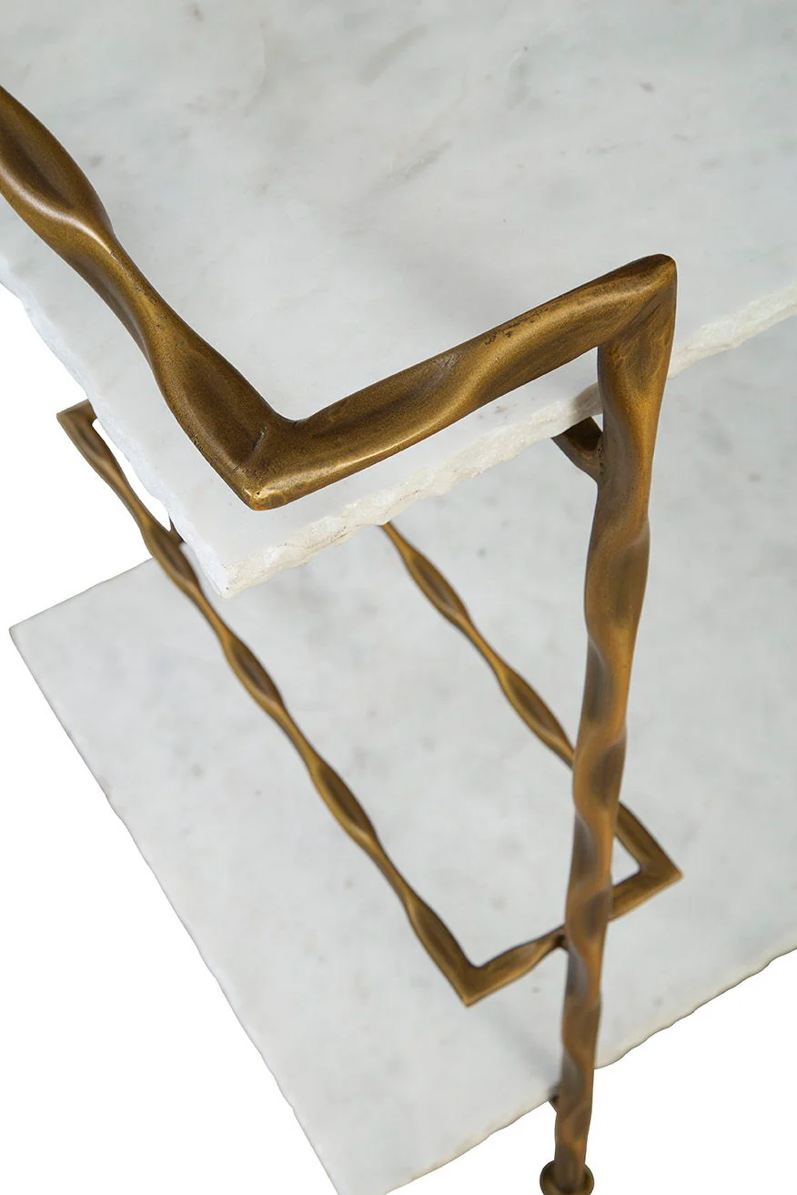 Vivian - Bar Cart - White / Gold - Image 4