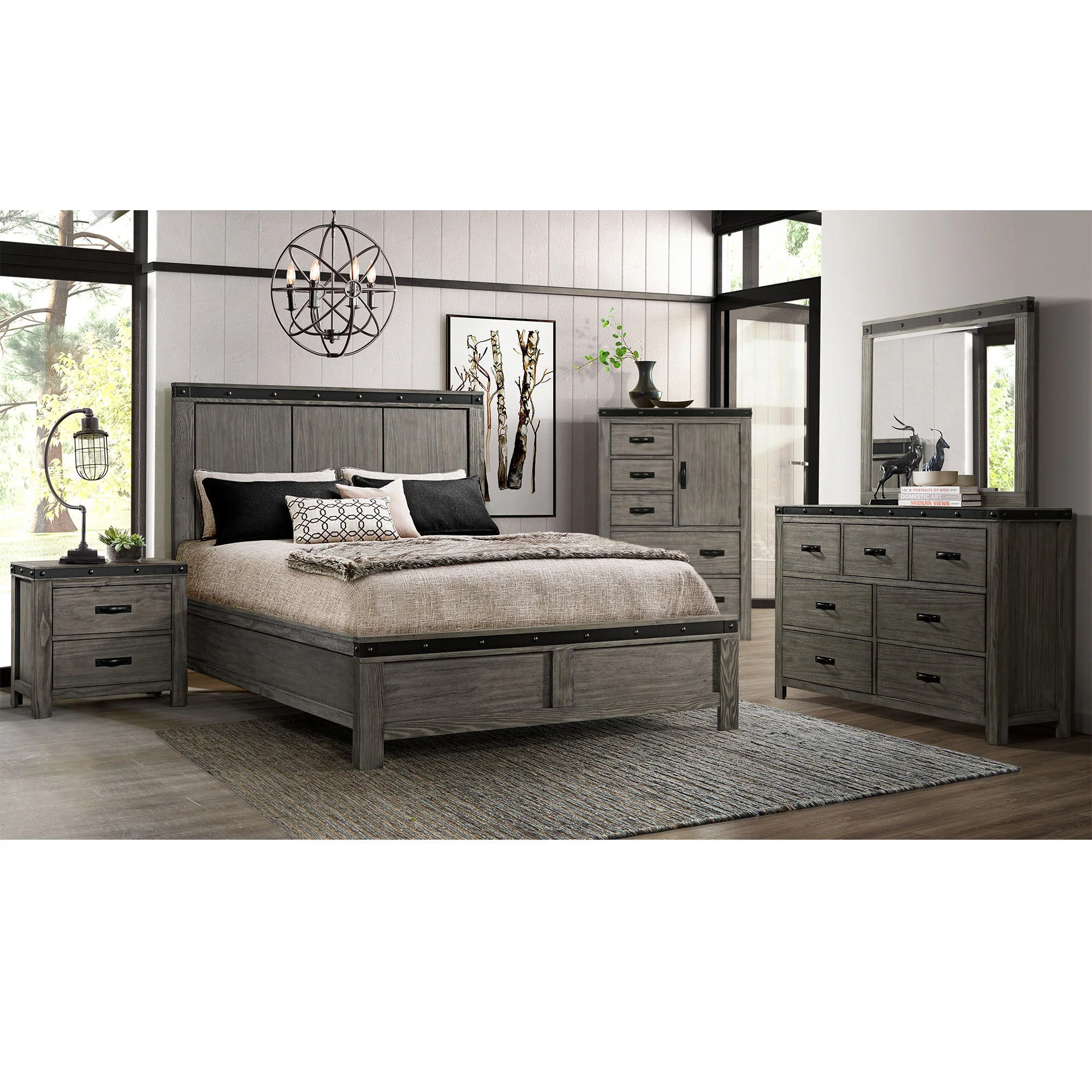 Wade - 5-Drawer Gentlemen Chest - Black Finish - Image 4