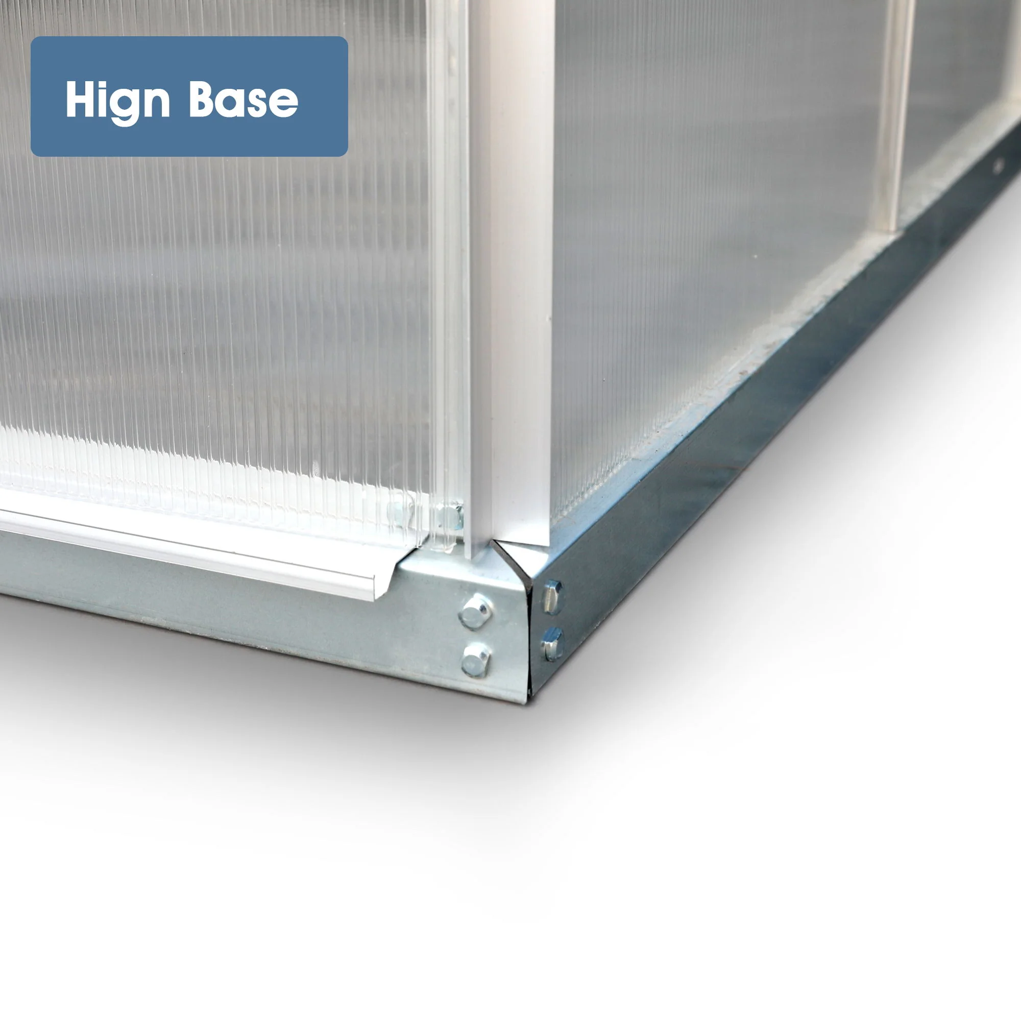 Walk-In Polycarbonate house & Roof Vent, Sliding Doors, Aluminum Hobby Hot House For Outdoor - Image 3