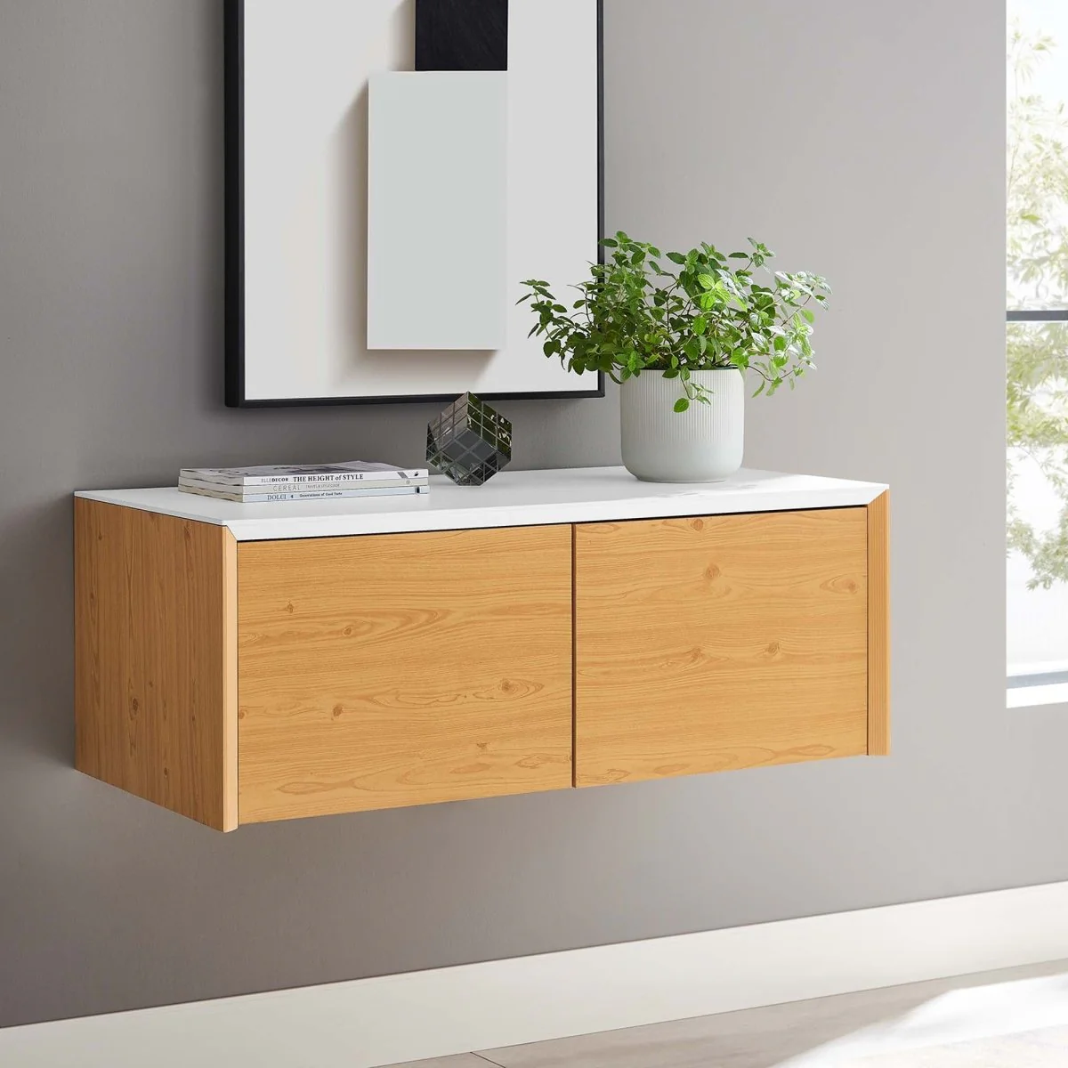 Wall-Mount Office Storage Cabinet – Wall-Mounted Office Storage Organizer for Workspace - Image 8