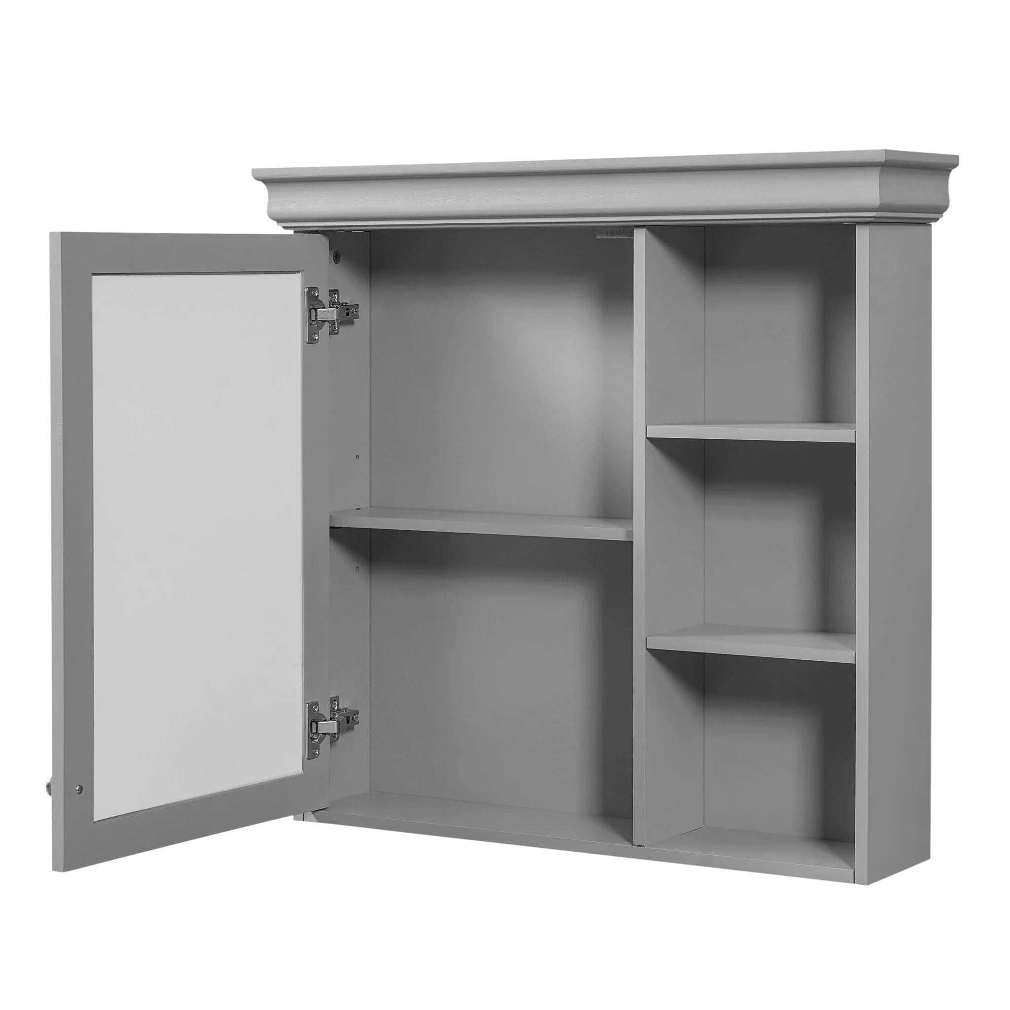 Wall Mounted Bathroom Medicine Cabinet With Mirror And Adjustable Storage With Soft Close Hinges - Image 2