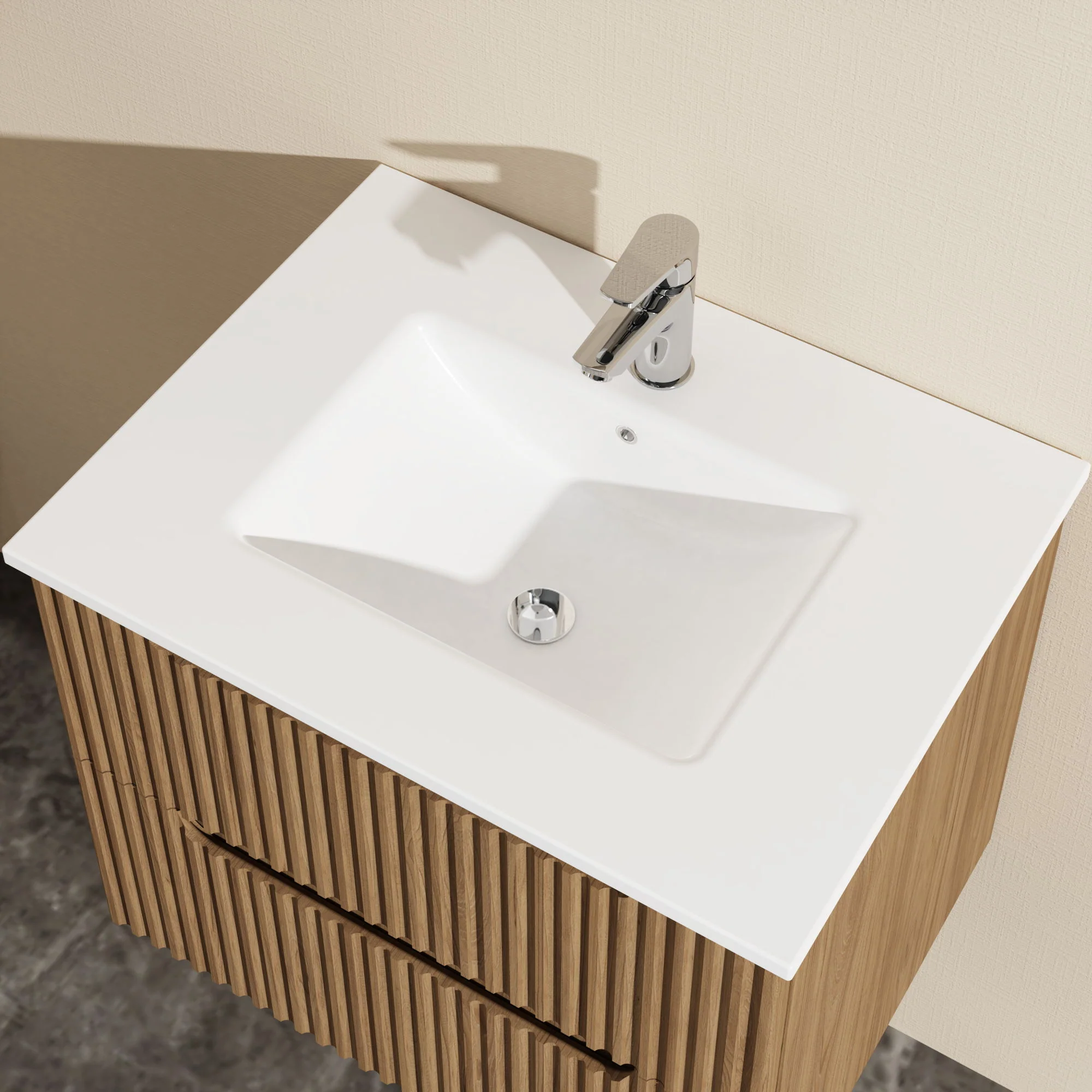 Wall Mounted Bathroom Vanity & Sink - Image 6