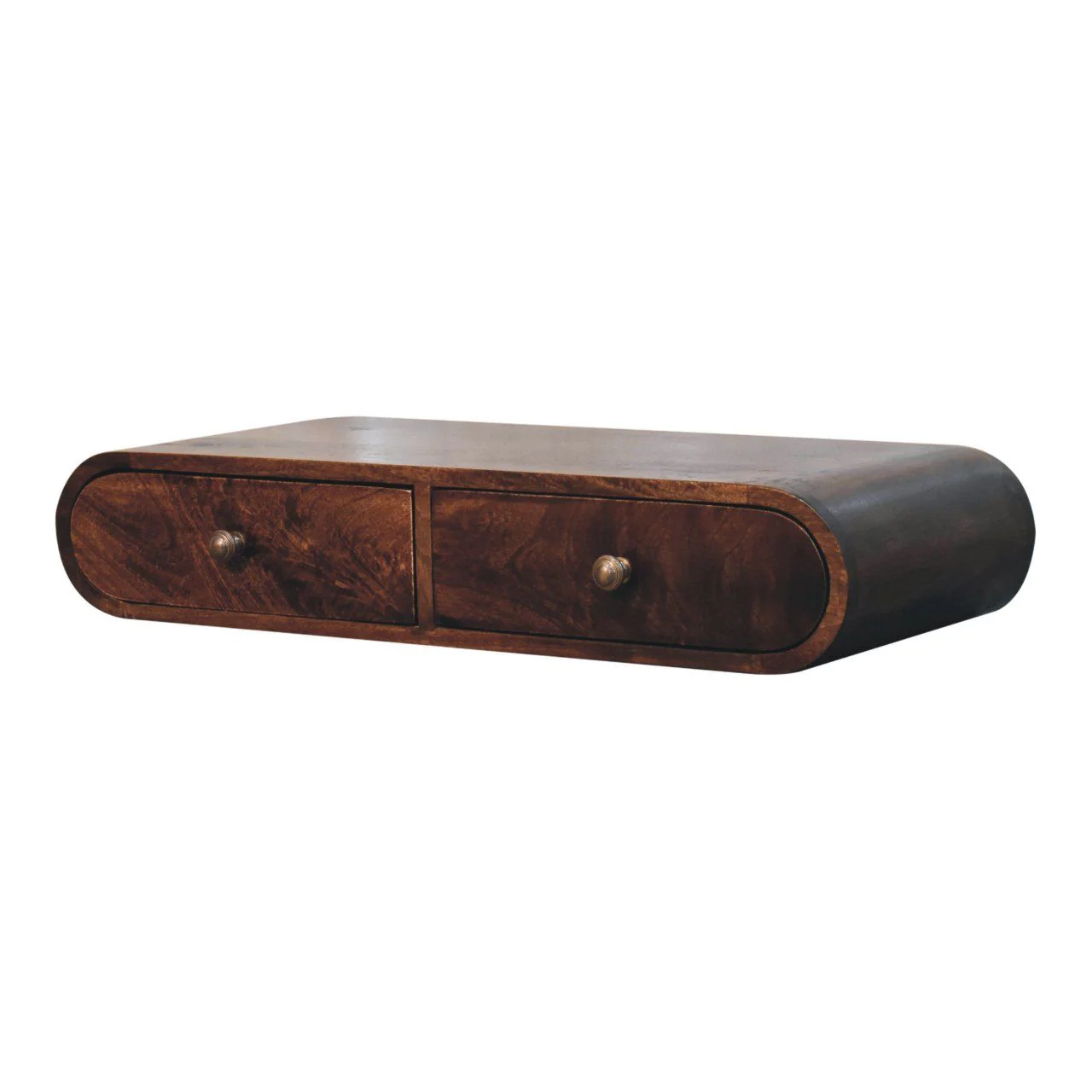 Wall Mounted Console Table - Walnut - Image 2
